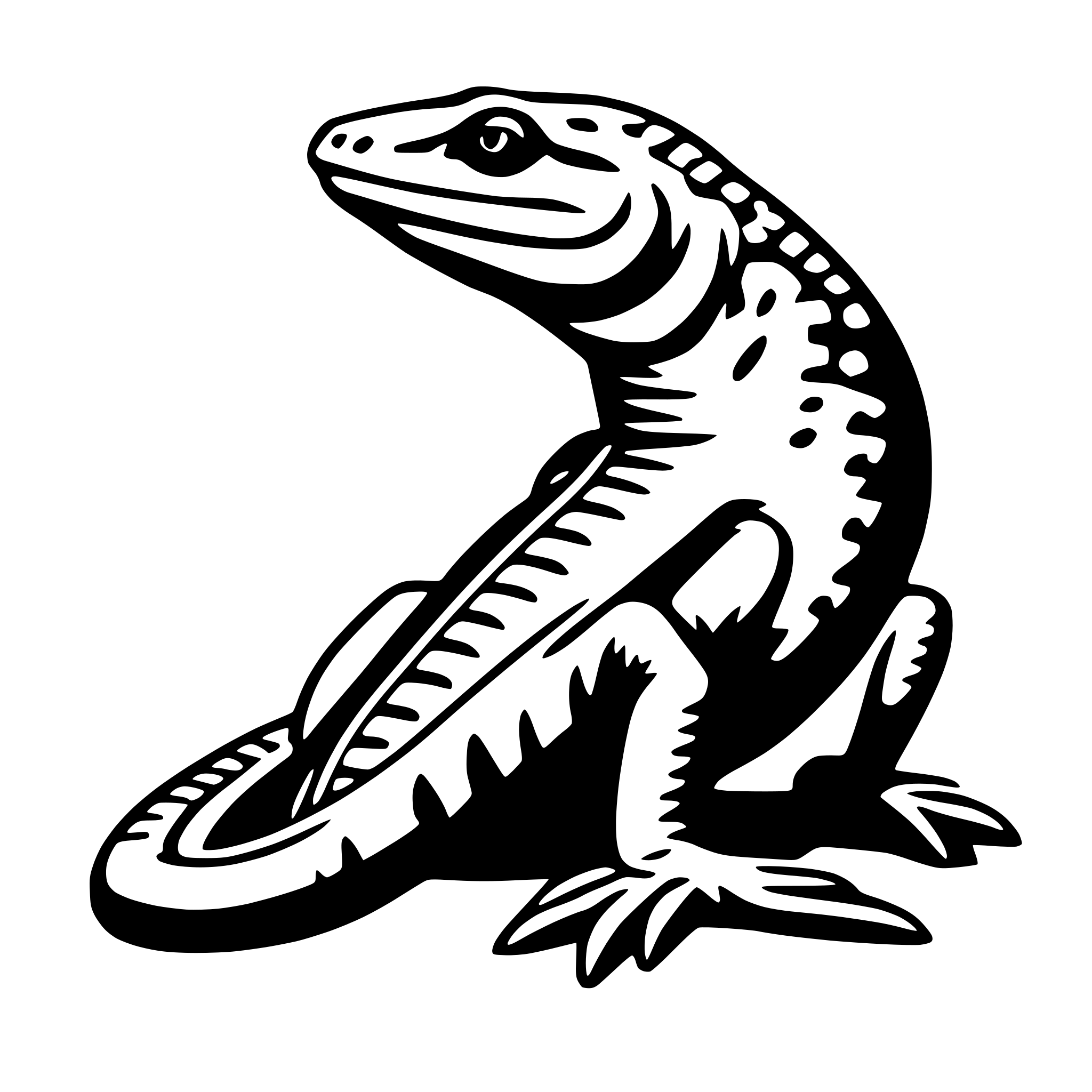 AI-generated SVG of 'reptile'