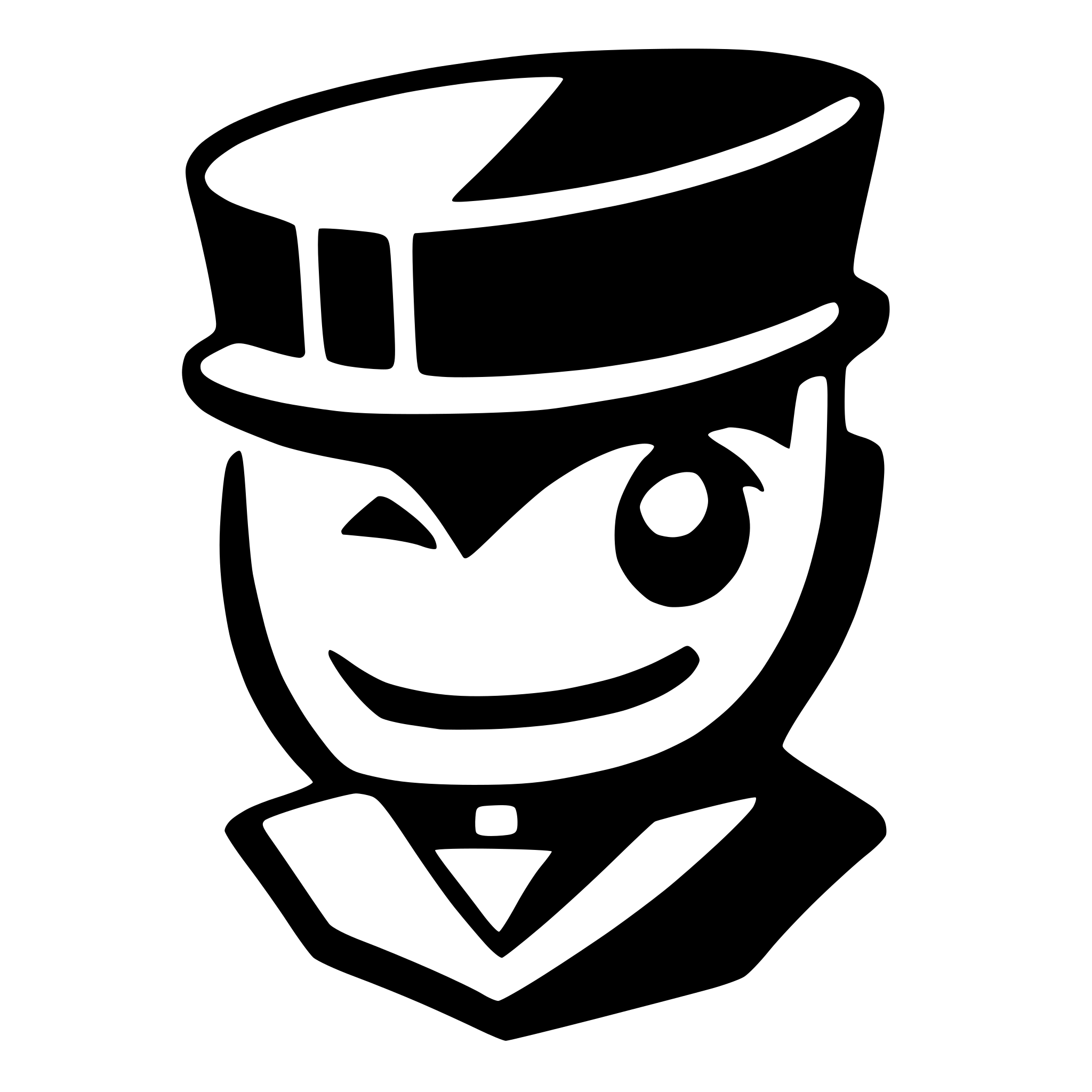 AI-generated SVG of a a smiling robot with a top hat to show that he is rich. Highly stylized.