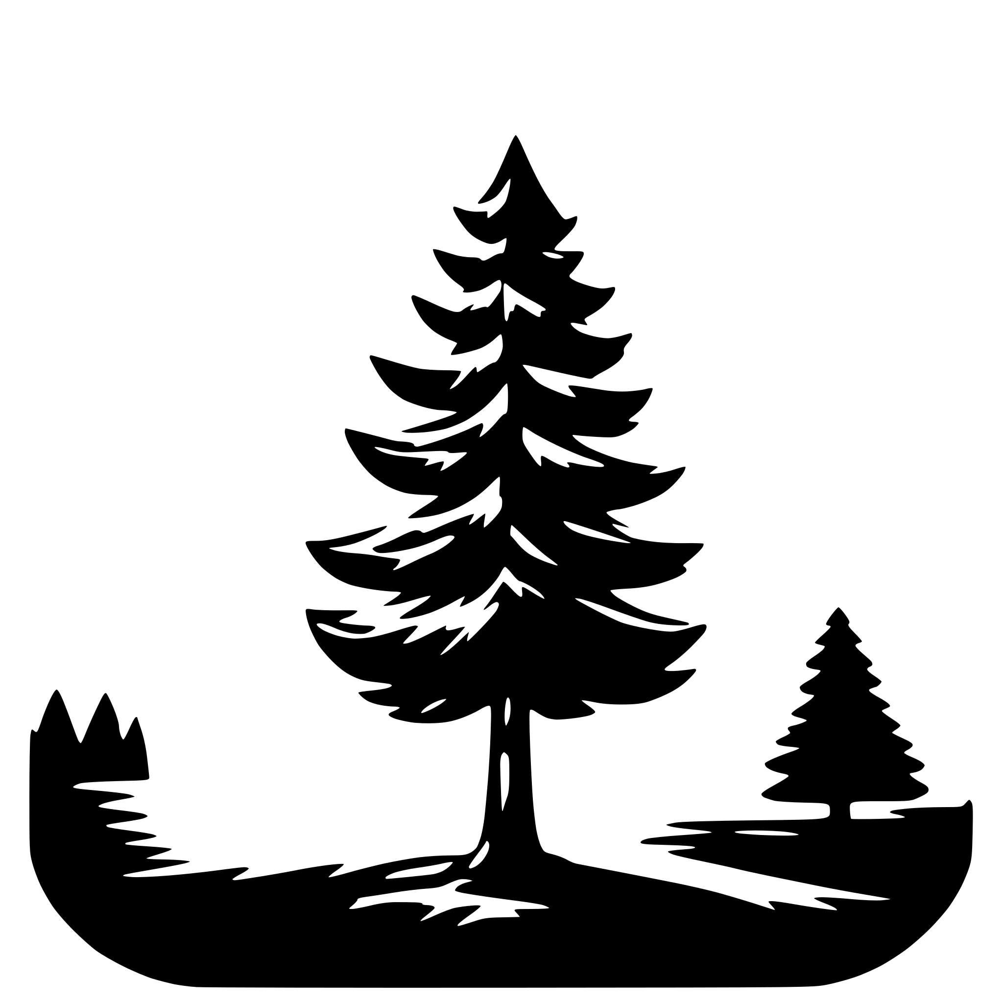 AI-generated SVG of a PINE TREE SIMPLE