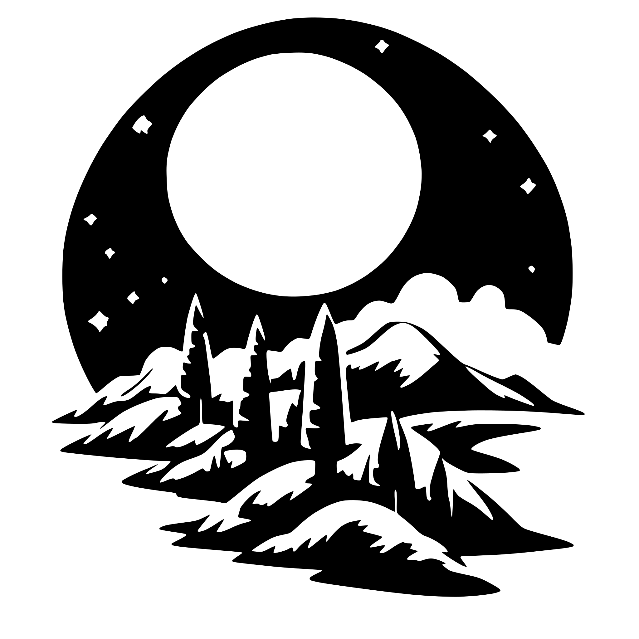 AI-generated SVG of a moon upload