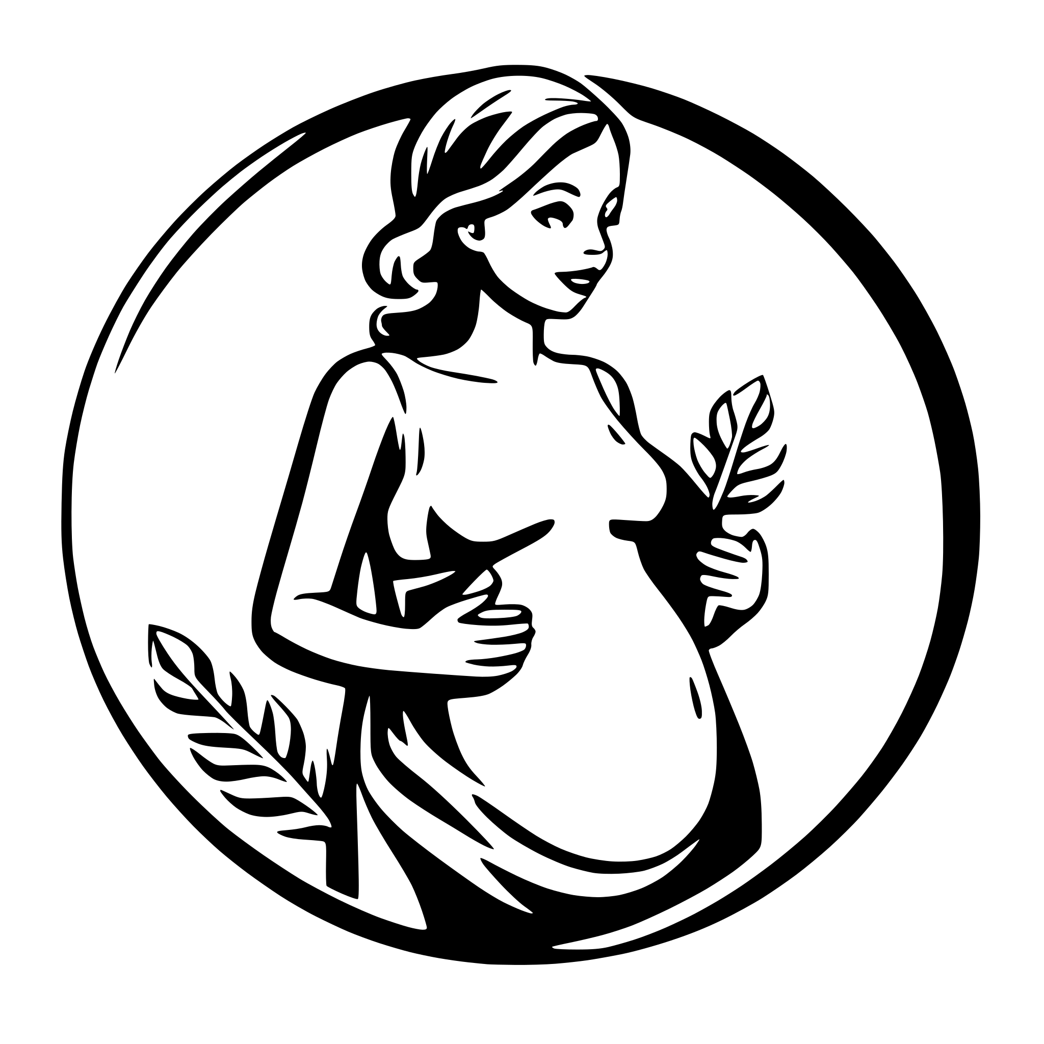 AI-generated SVG of 'pregnant woman support'