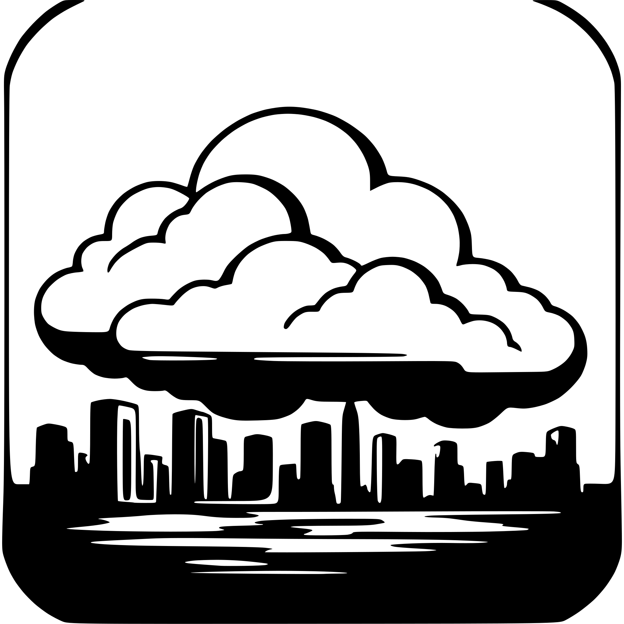 AI-generated SVG of a art deco clouds