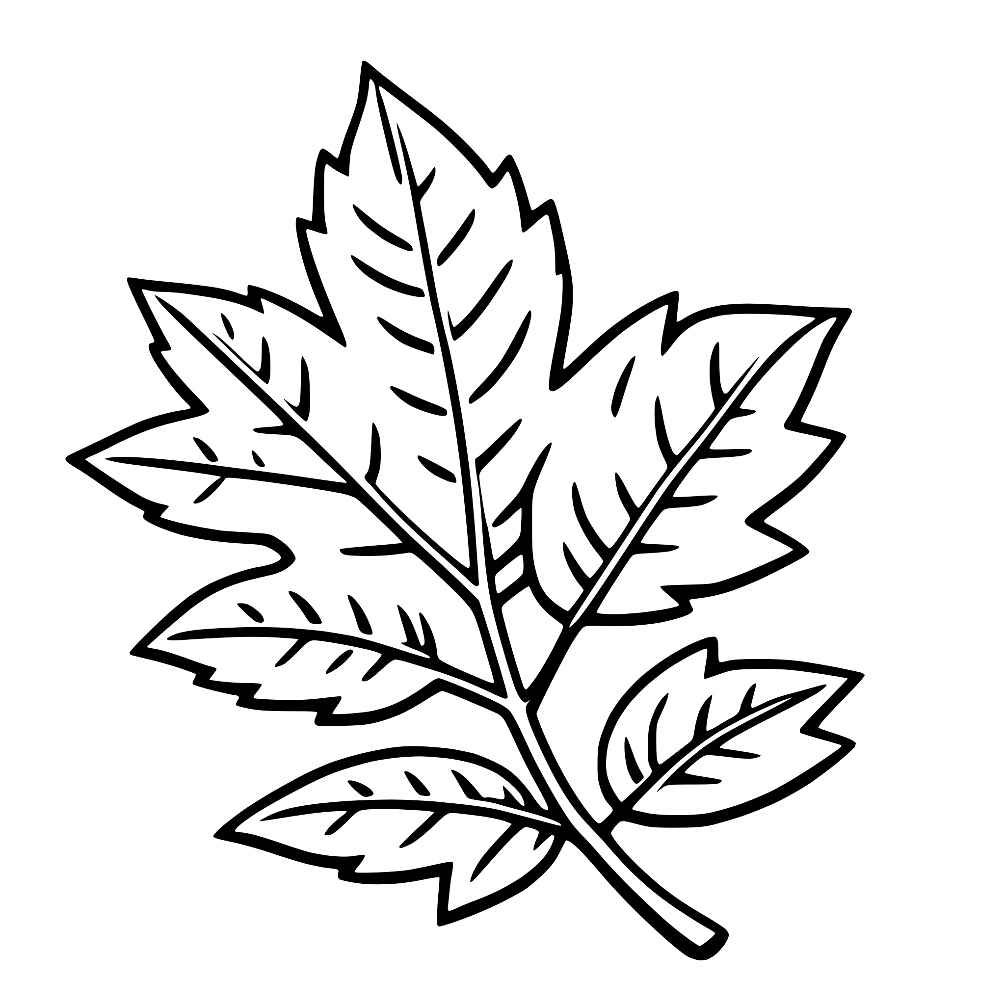AI-generated SVG of a maple