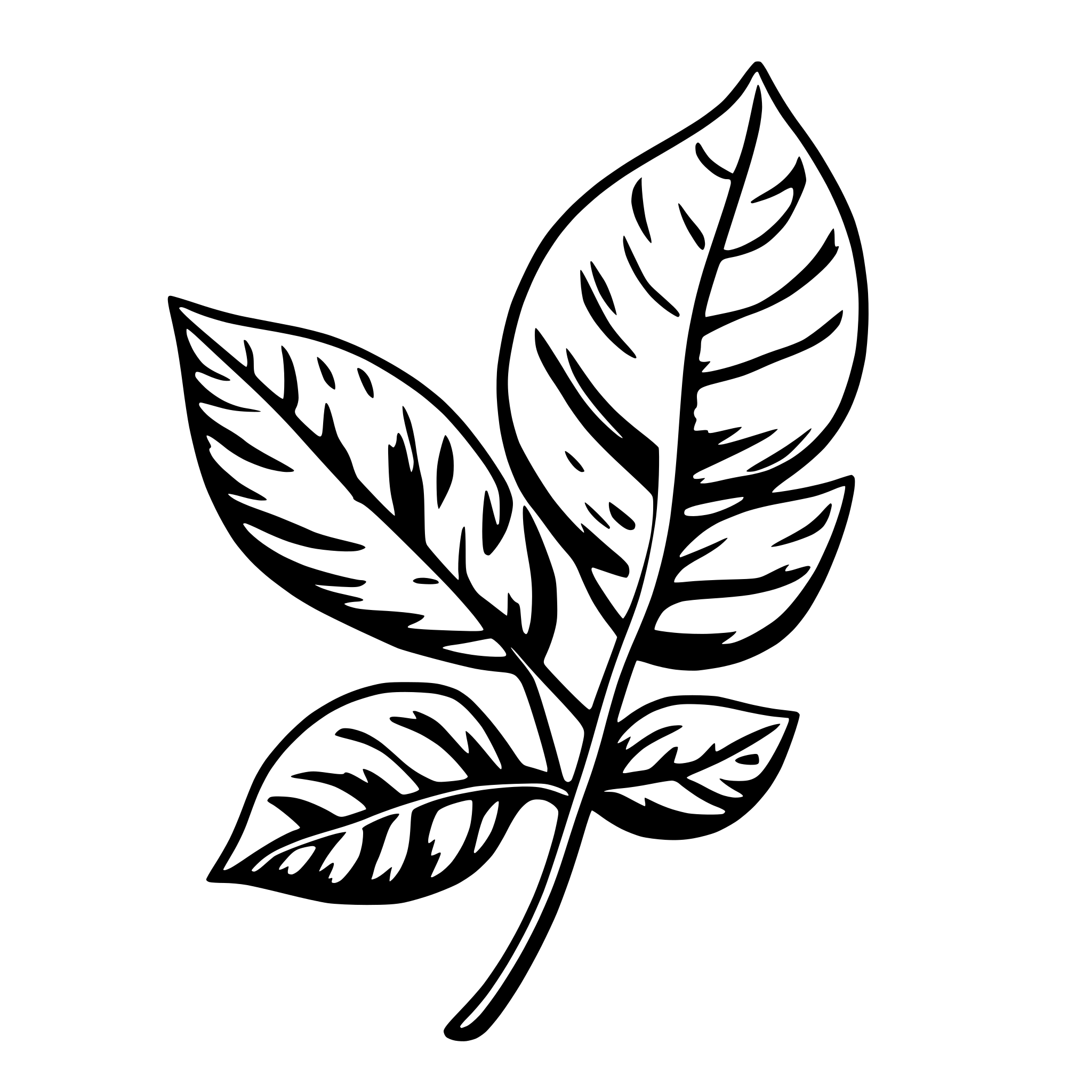 AI-generated SVG of 'simple image of a leaf'