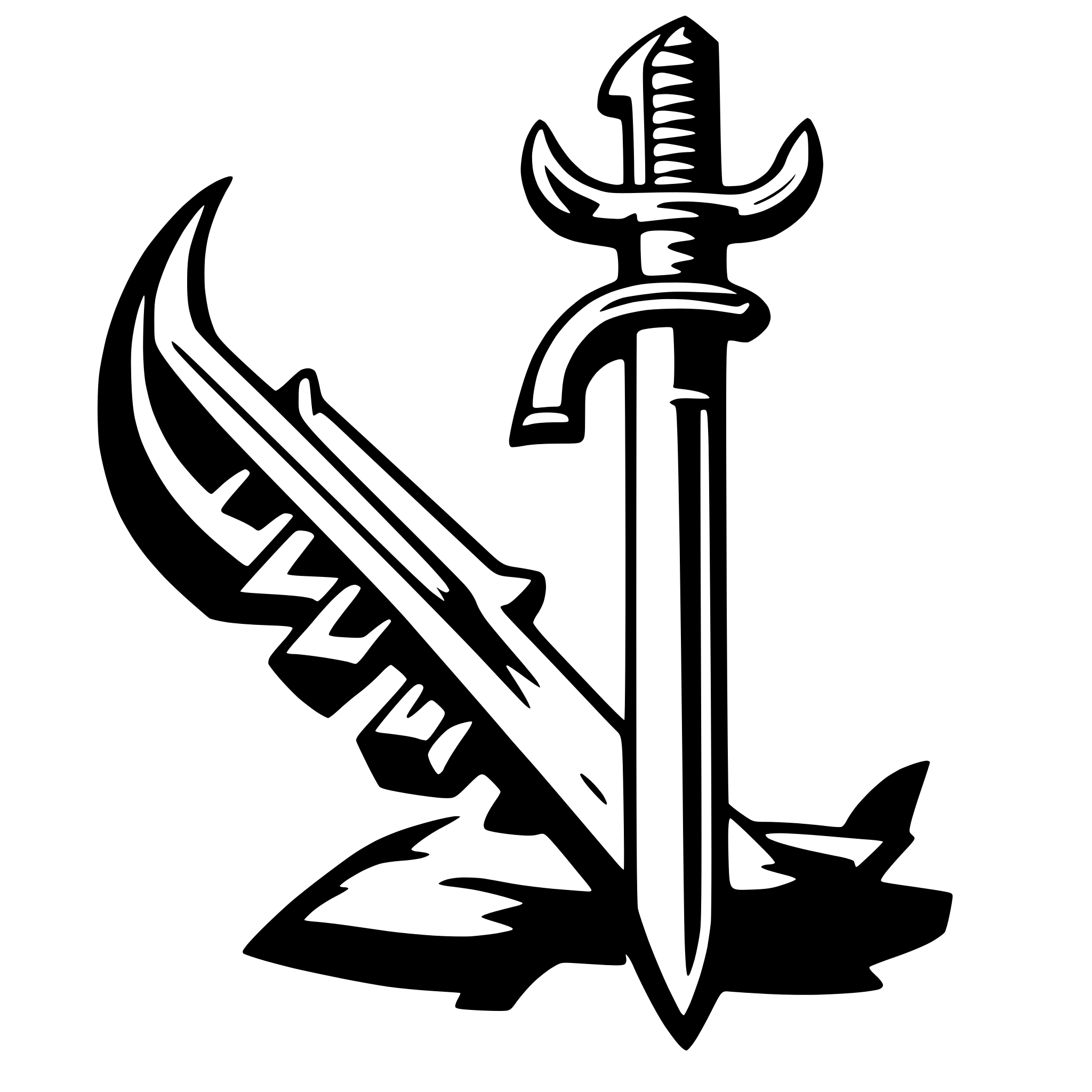 AI-generated SVG of a weapon