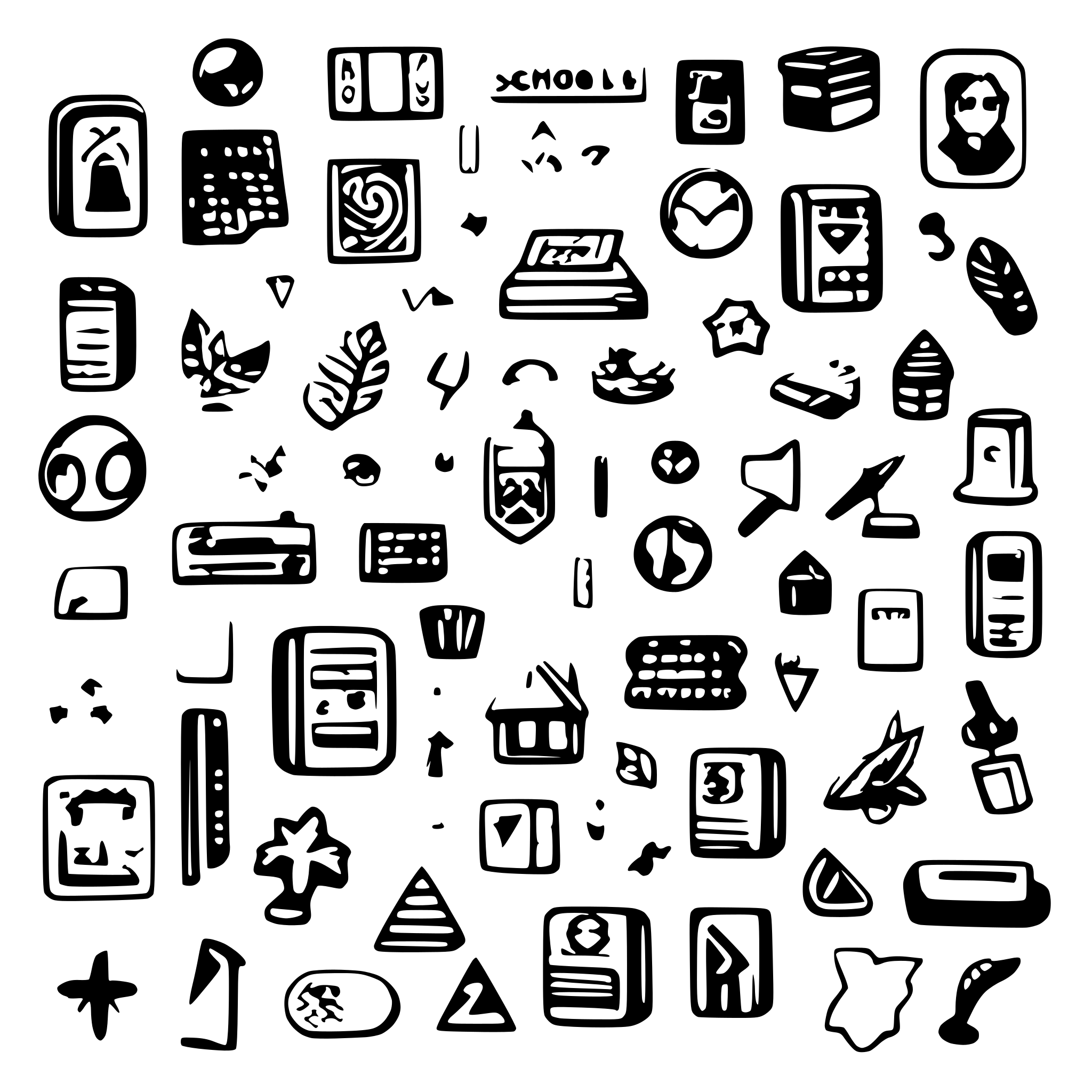 AI-generated SVG of a Random pattern of doodles related to school AI-generated SVG of a Random pattern of doodles related to school