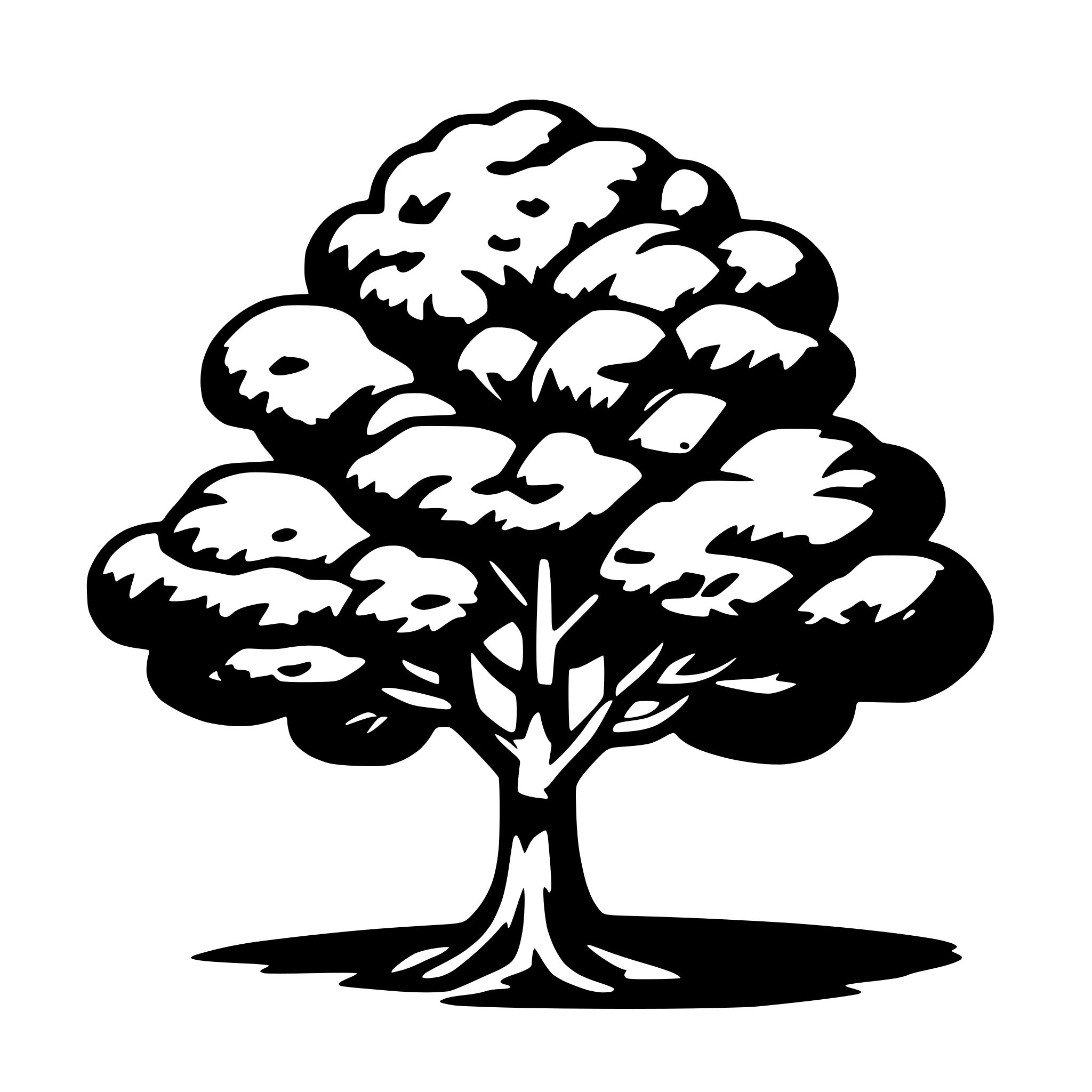 AI-generated SVG of a tree