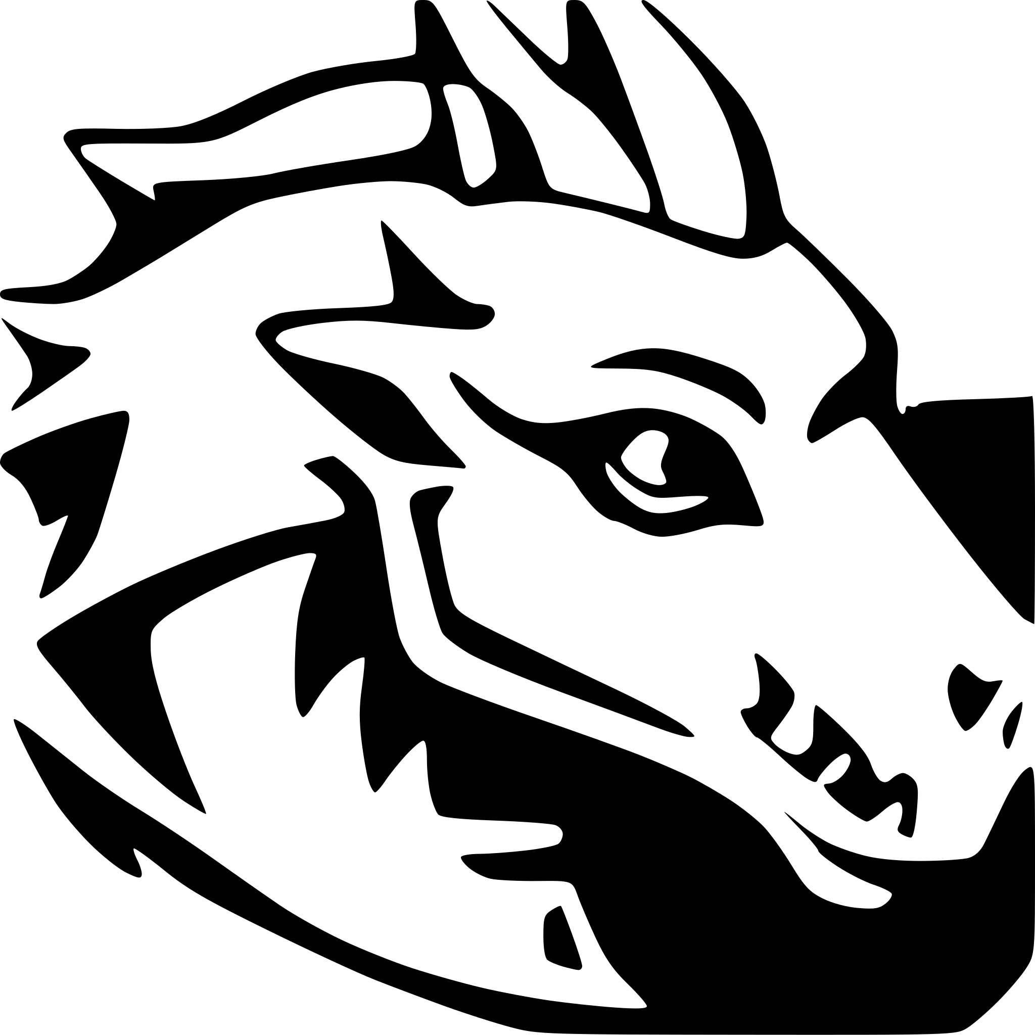 AI-generated SVG of a a dragon's head