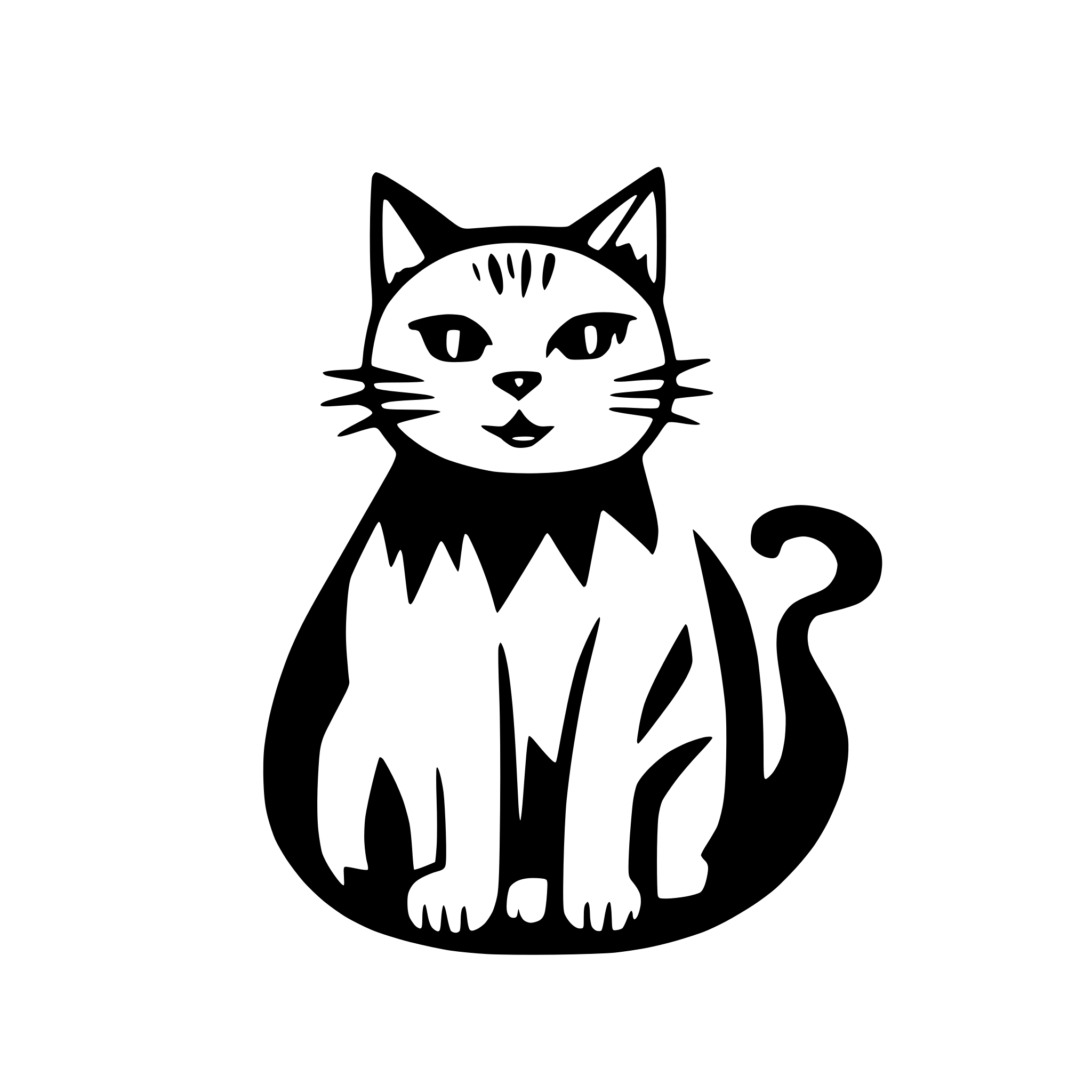AI-generated SVG of 'cat'