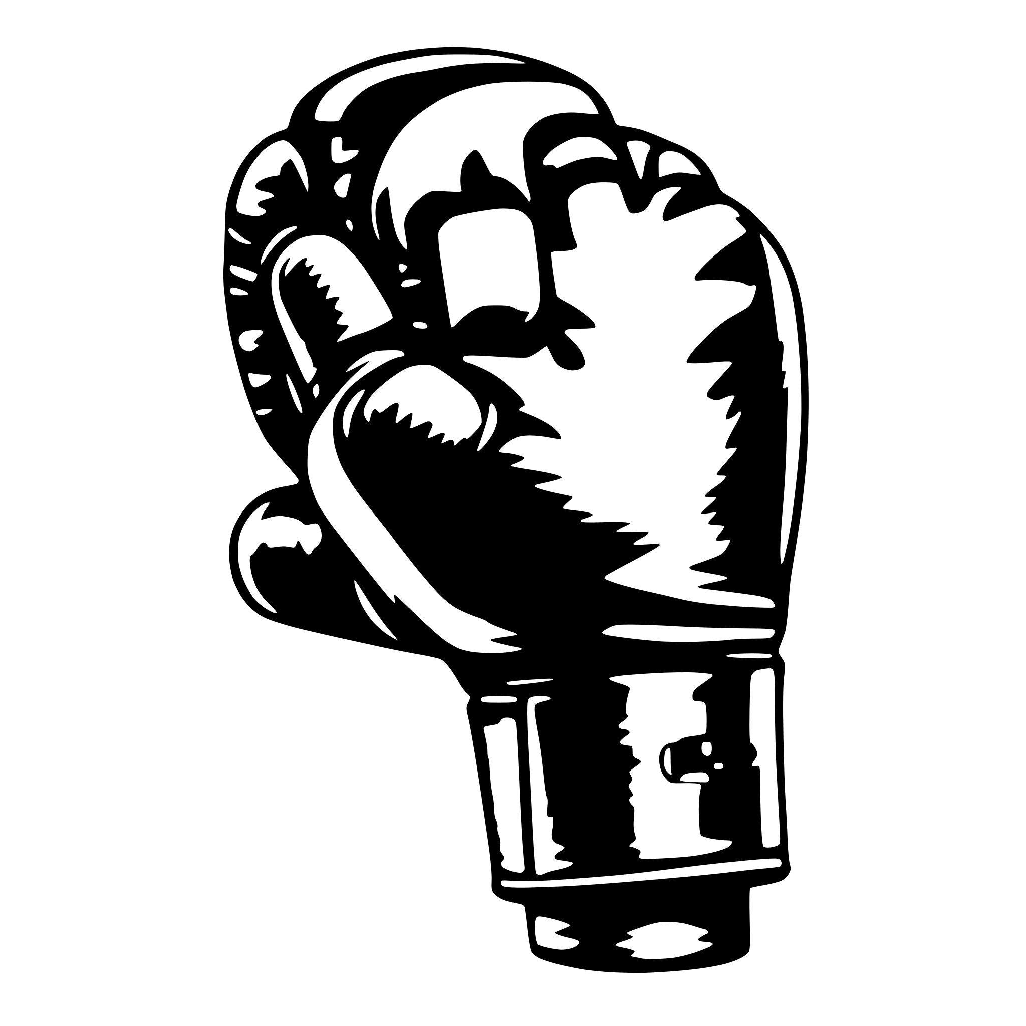 AI-generated SVG of a boxing glove