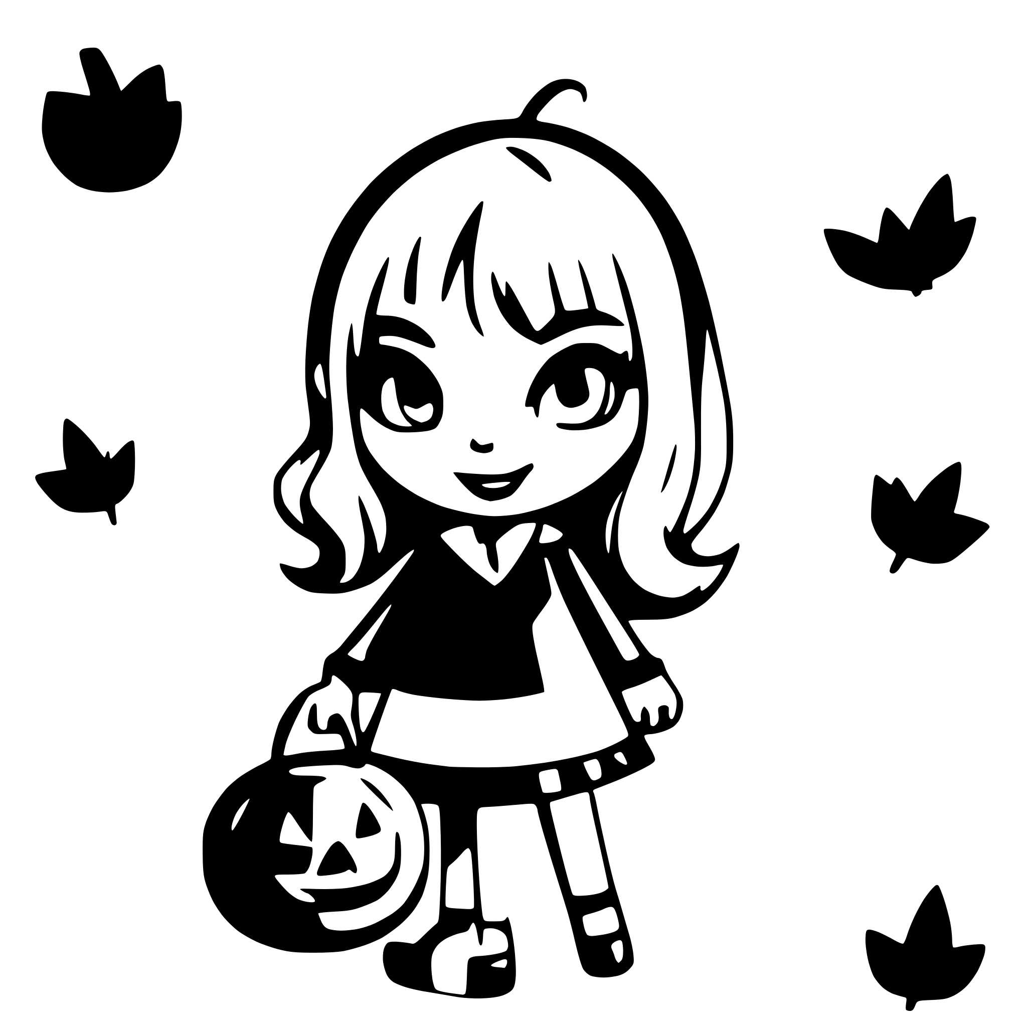 AI-generated SVG of a halloween