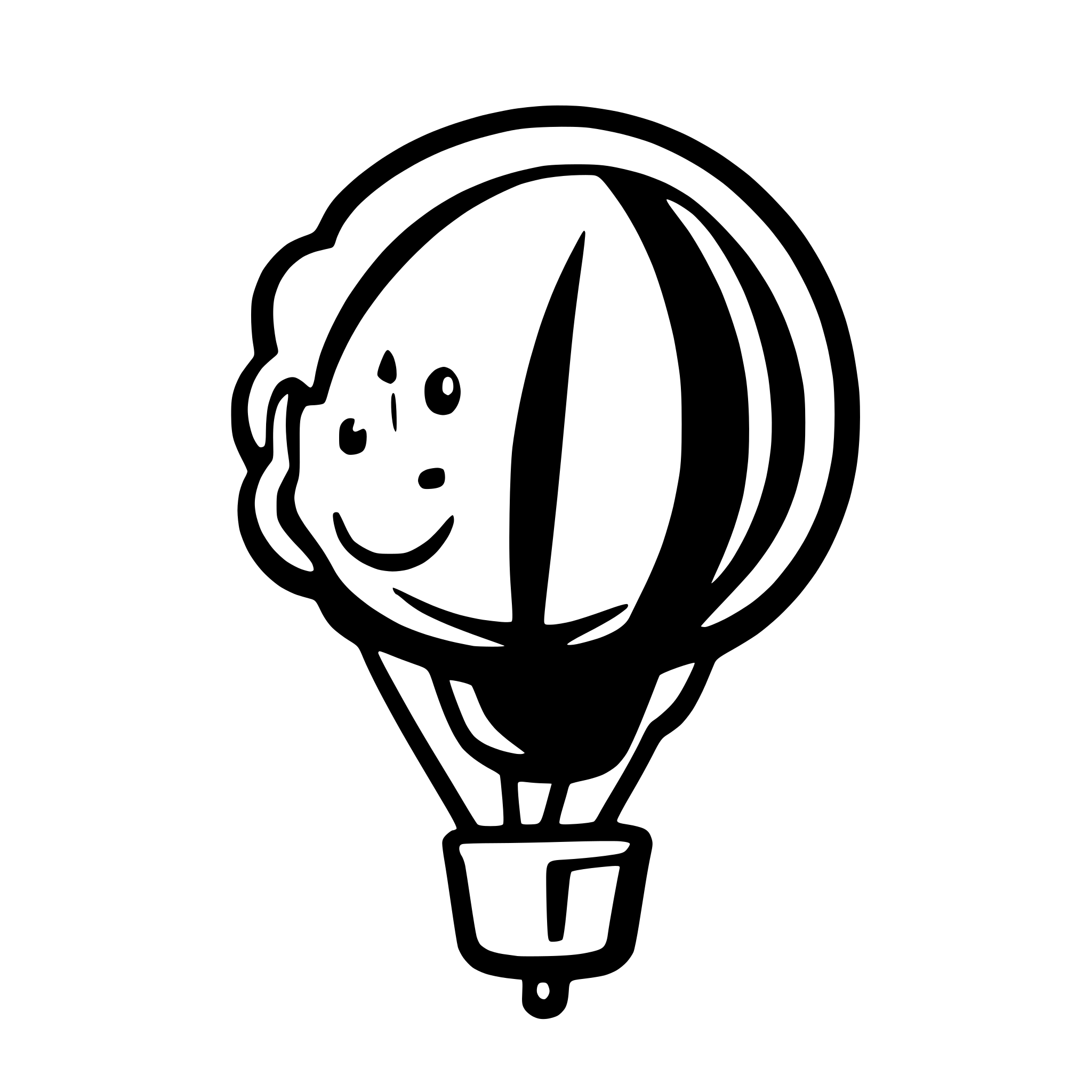 AI-generated SVG of a balloon animal