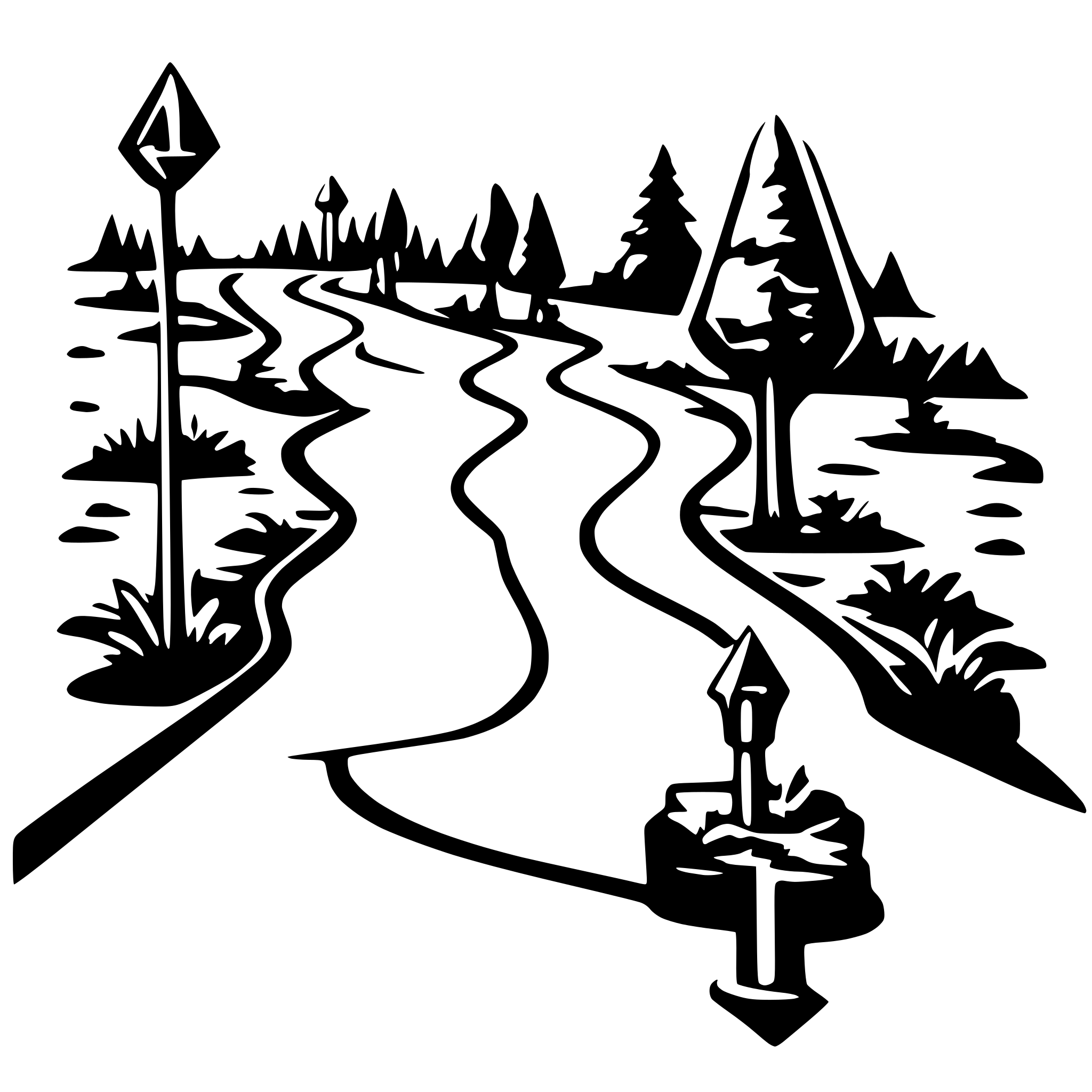 AI-generated SVG of 'career development road map'