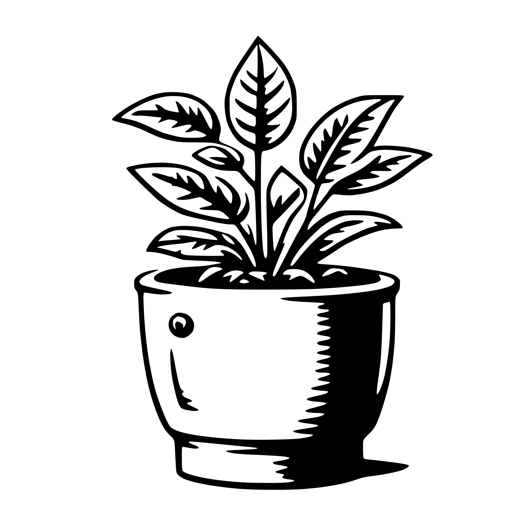 AI-generated SVG of 'pot'