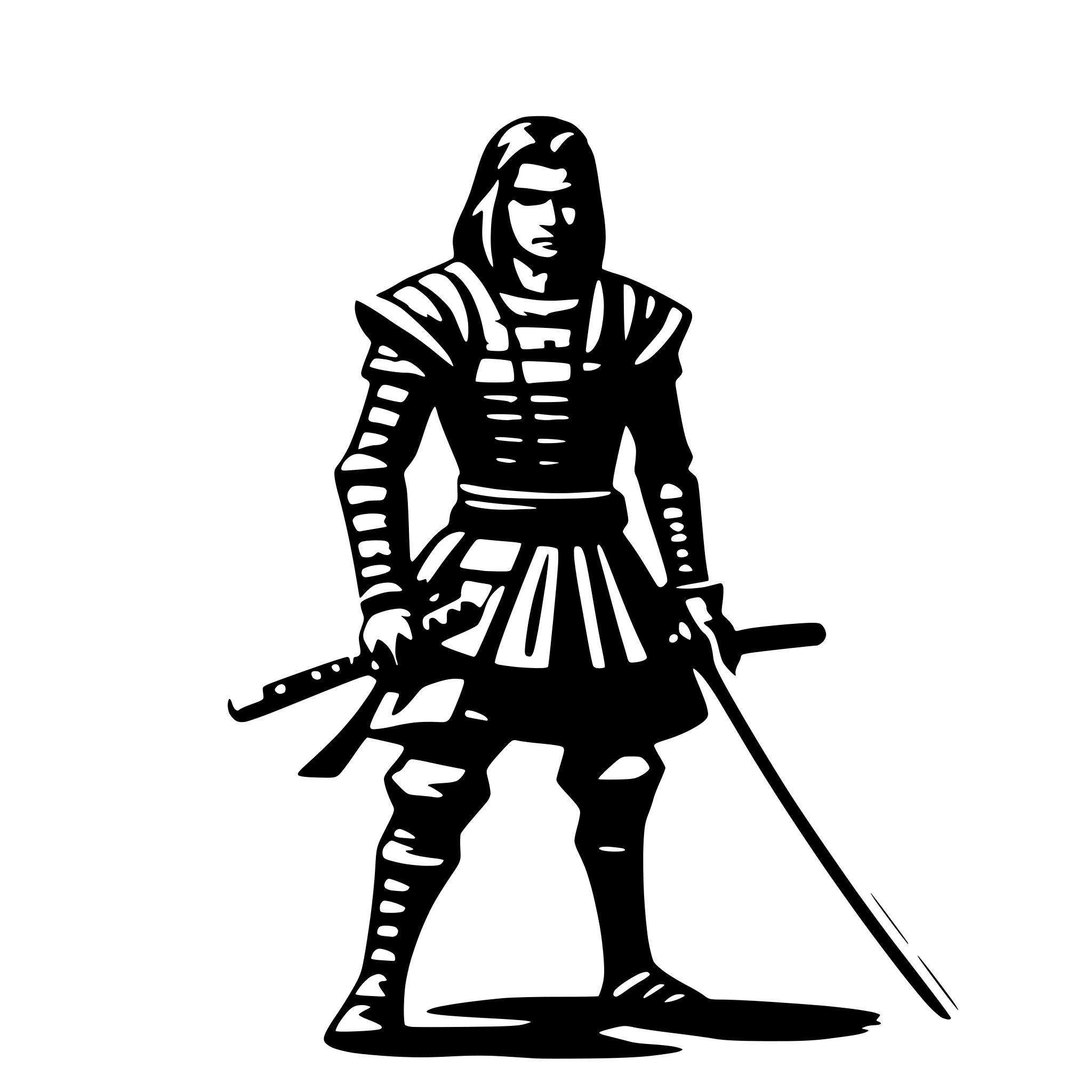 AI-generated SVG of 'samurai'