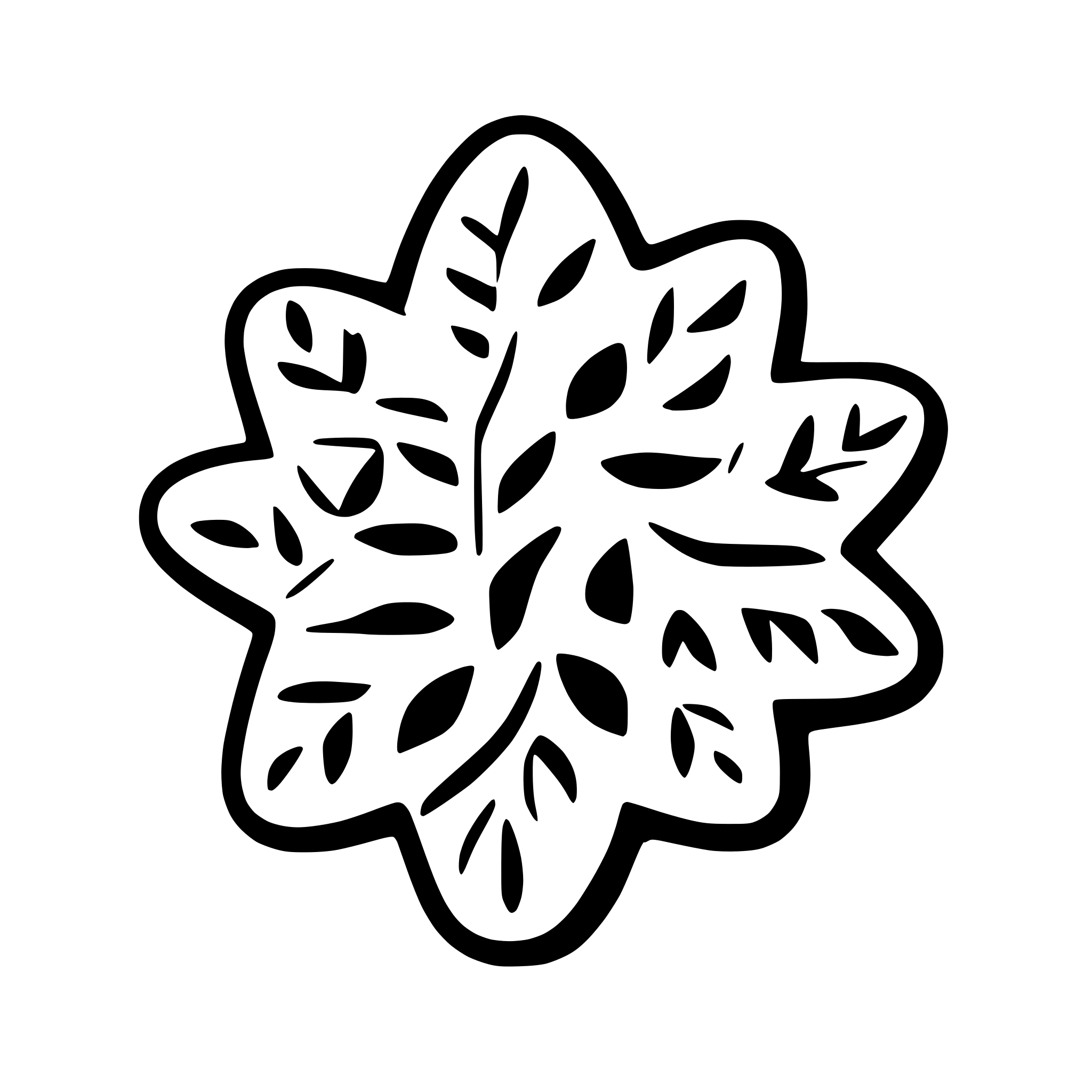 AI-generated SVG of a snowflake