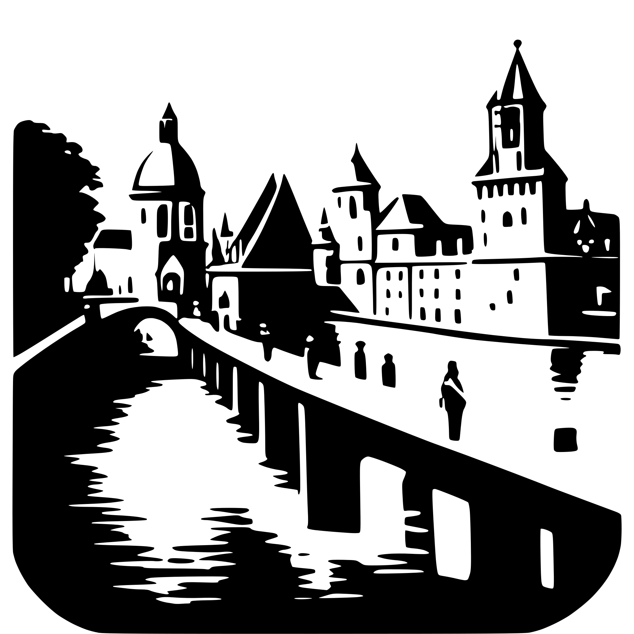 AI-generated SVG of 'charles bridge'