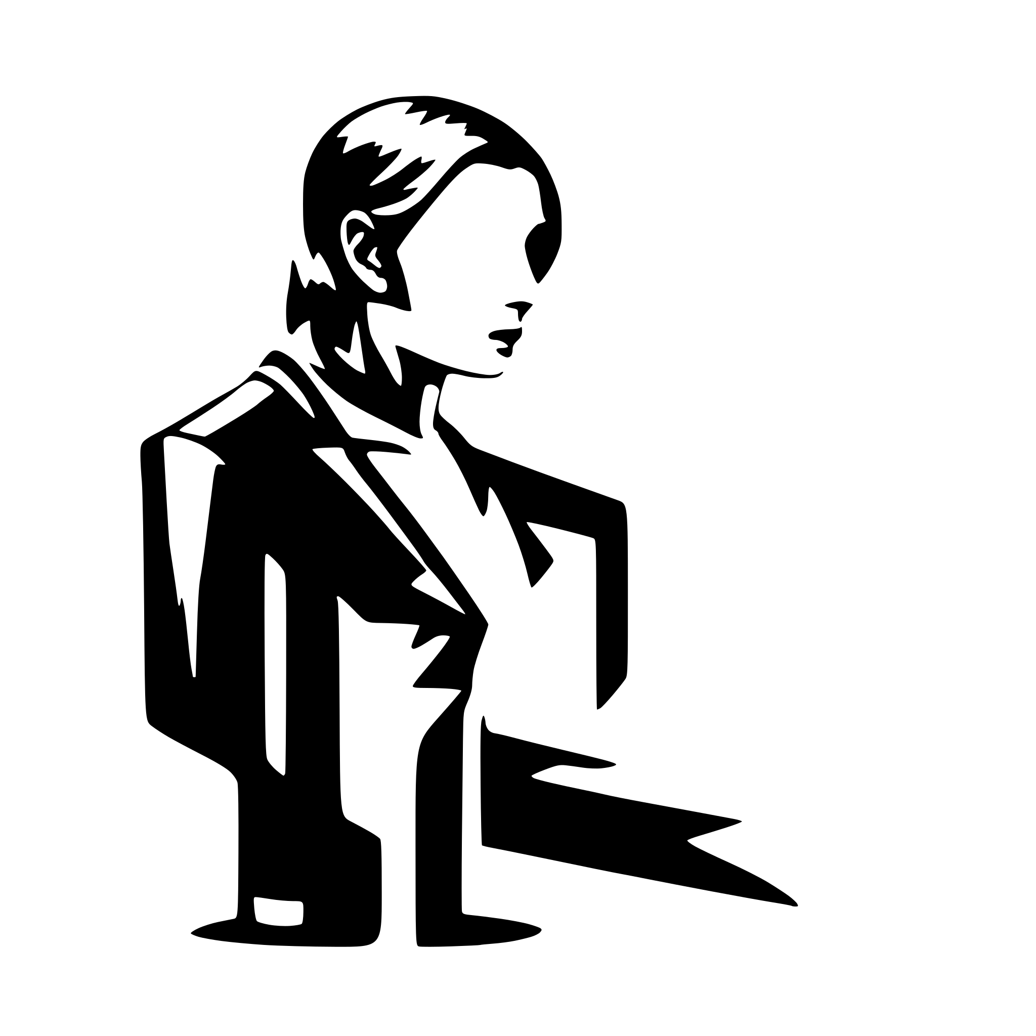 AI-generated SVG of a crime victim awareness advocate