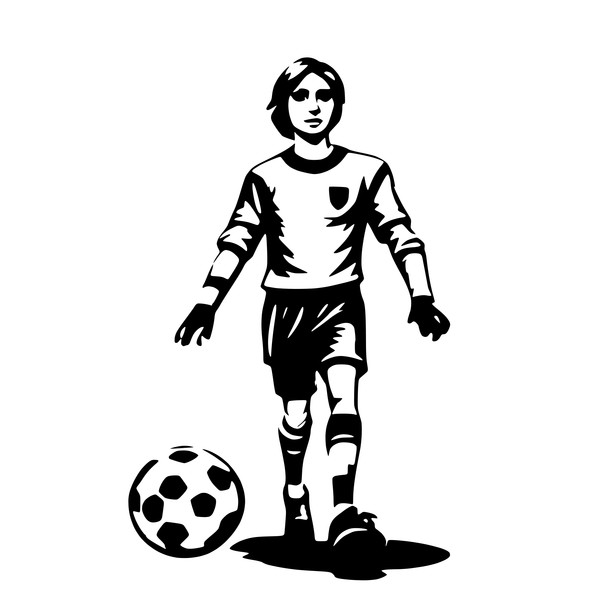 AI-generated SVG of 'soccer player'