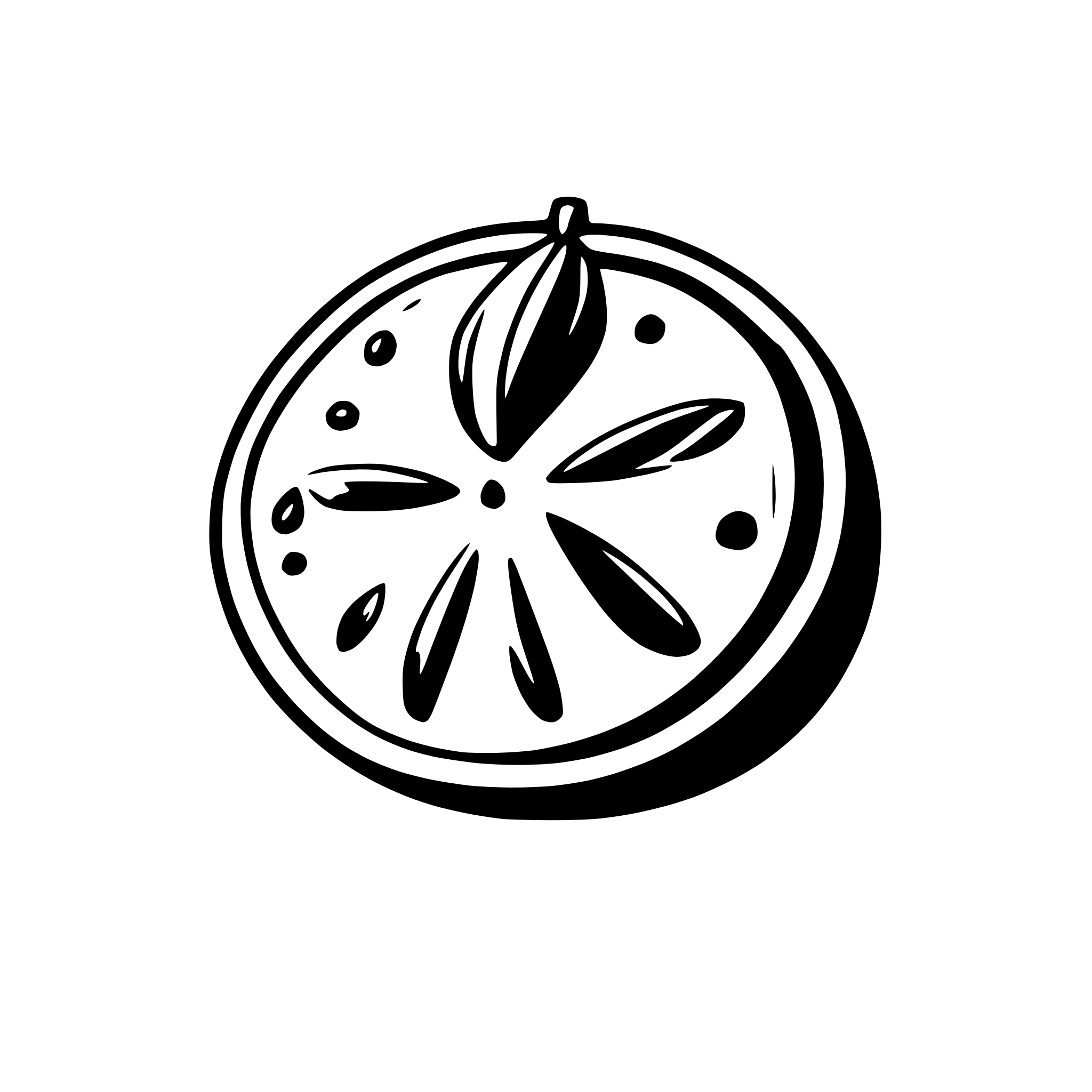 AI-generated SVG of a citrus fruits, minimalist