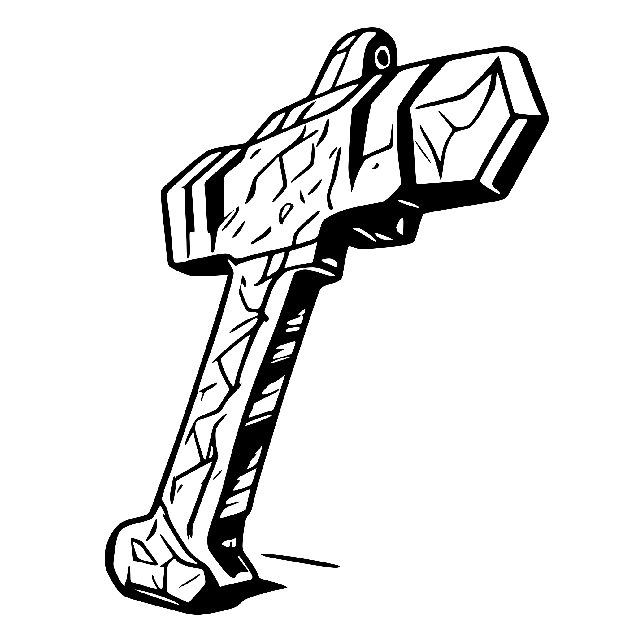 AI-generated SVG of a a sledgehammer for war