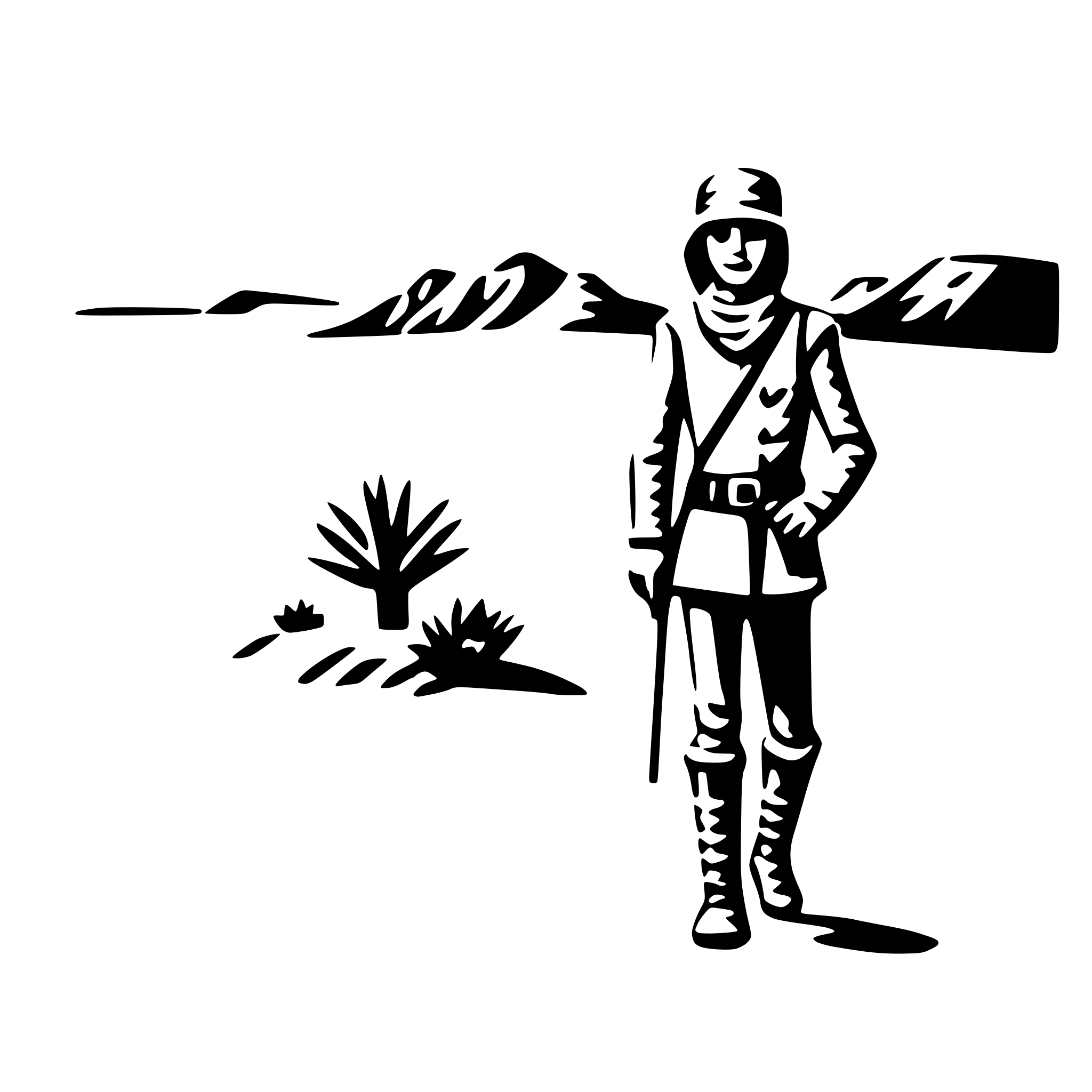 AI-generated SVG of 'desert trekker'