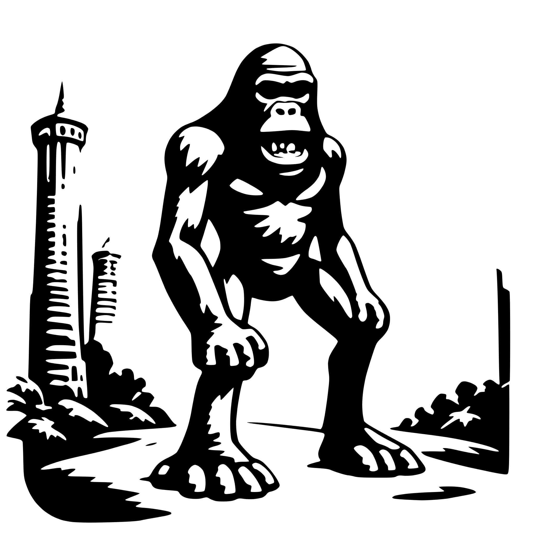 AI-generated SVG of a King Kong