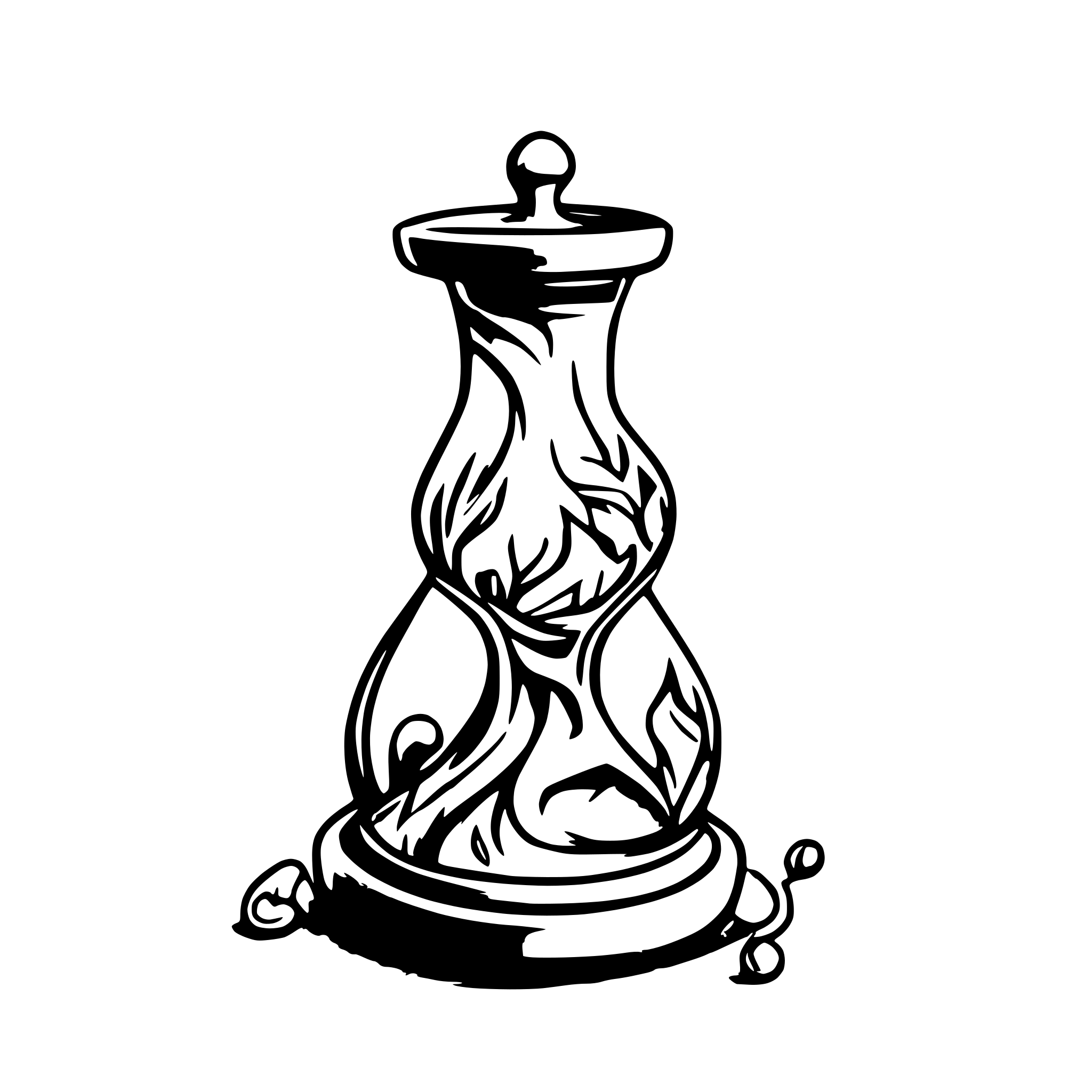 AI-generated SVG of a i need an hourglass
