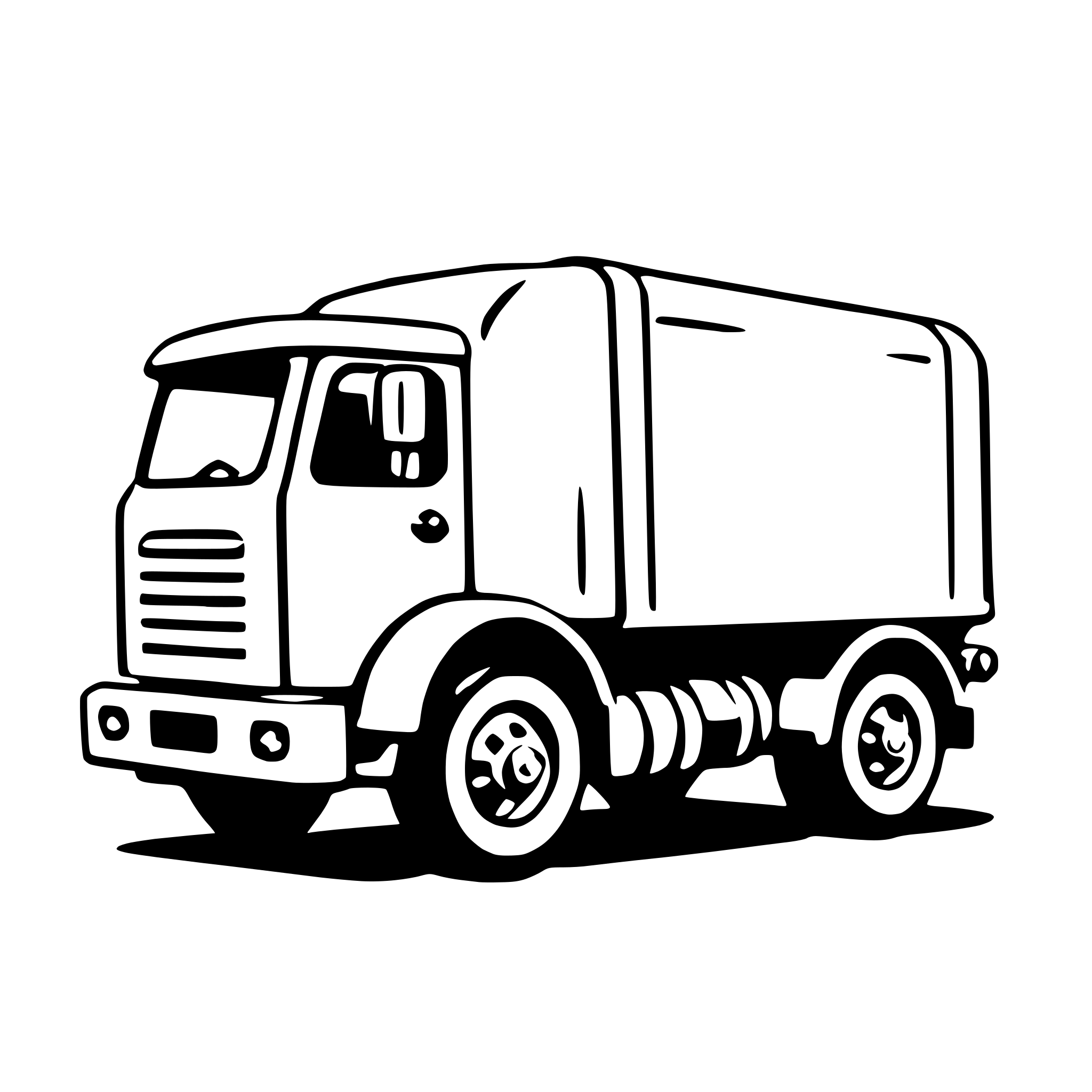 AI-generated SVG of 'garbage truck'