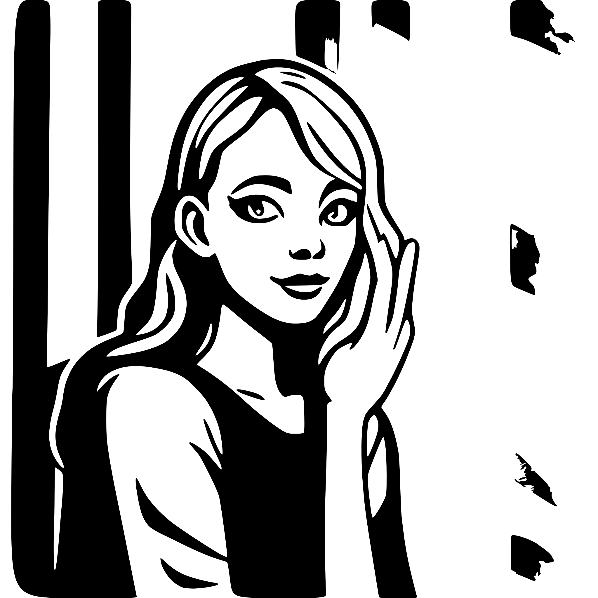 AI-generated SVG of a Eine frau die auf einer mauer feudig tantzt