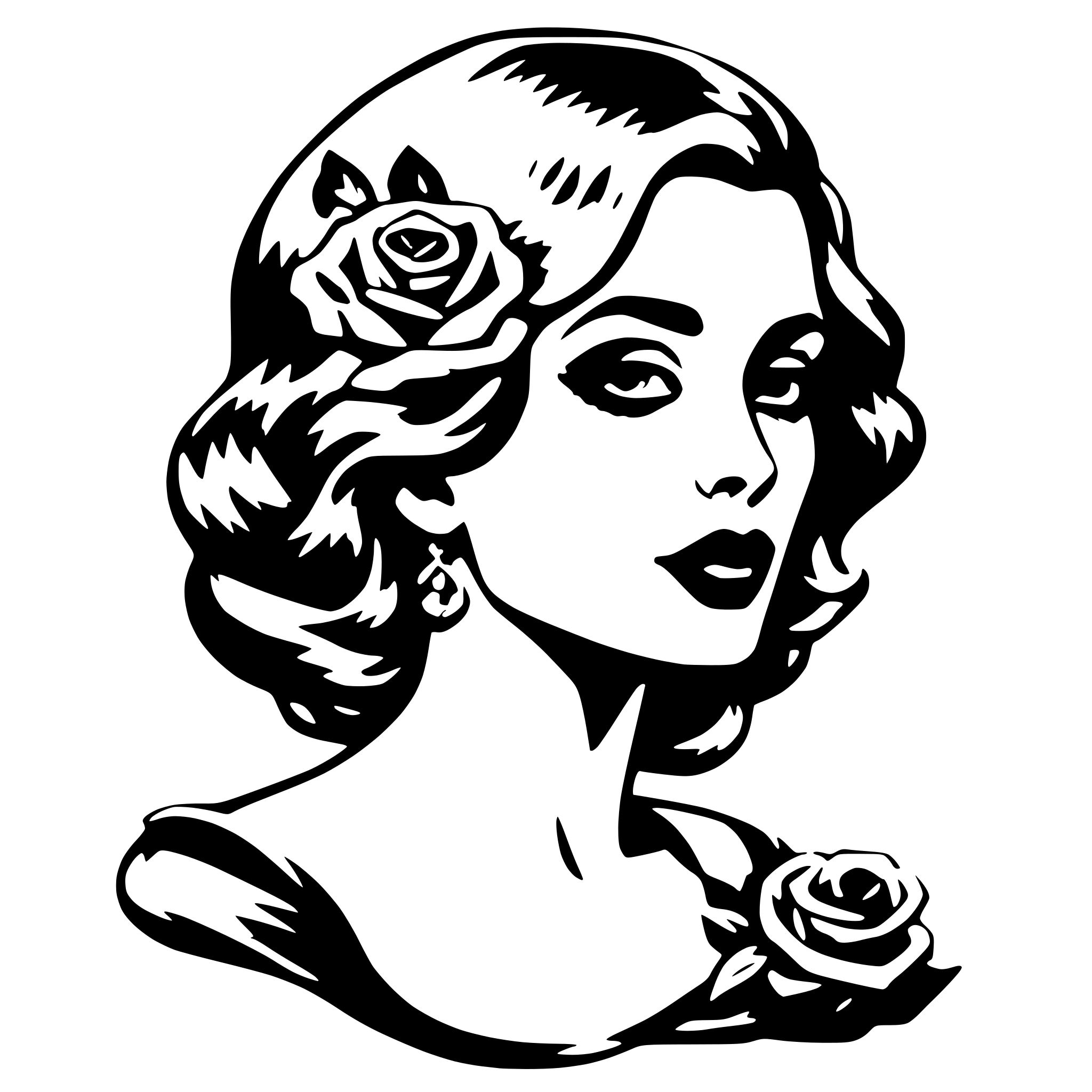 AI-generated SVG of 'Beauty, Rich or death'