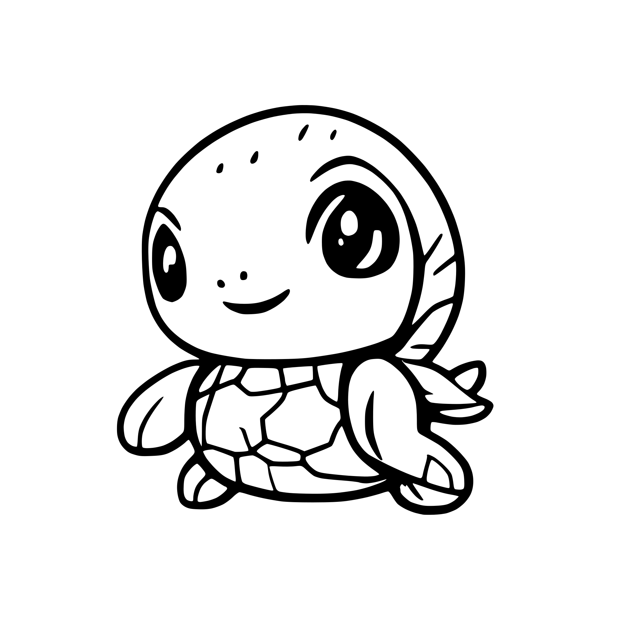 AI-generated SVG of 'OceanTurtle Cute'