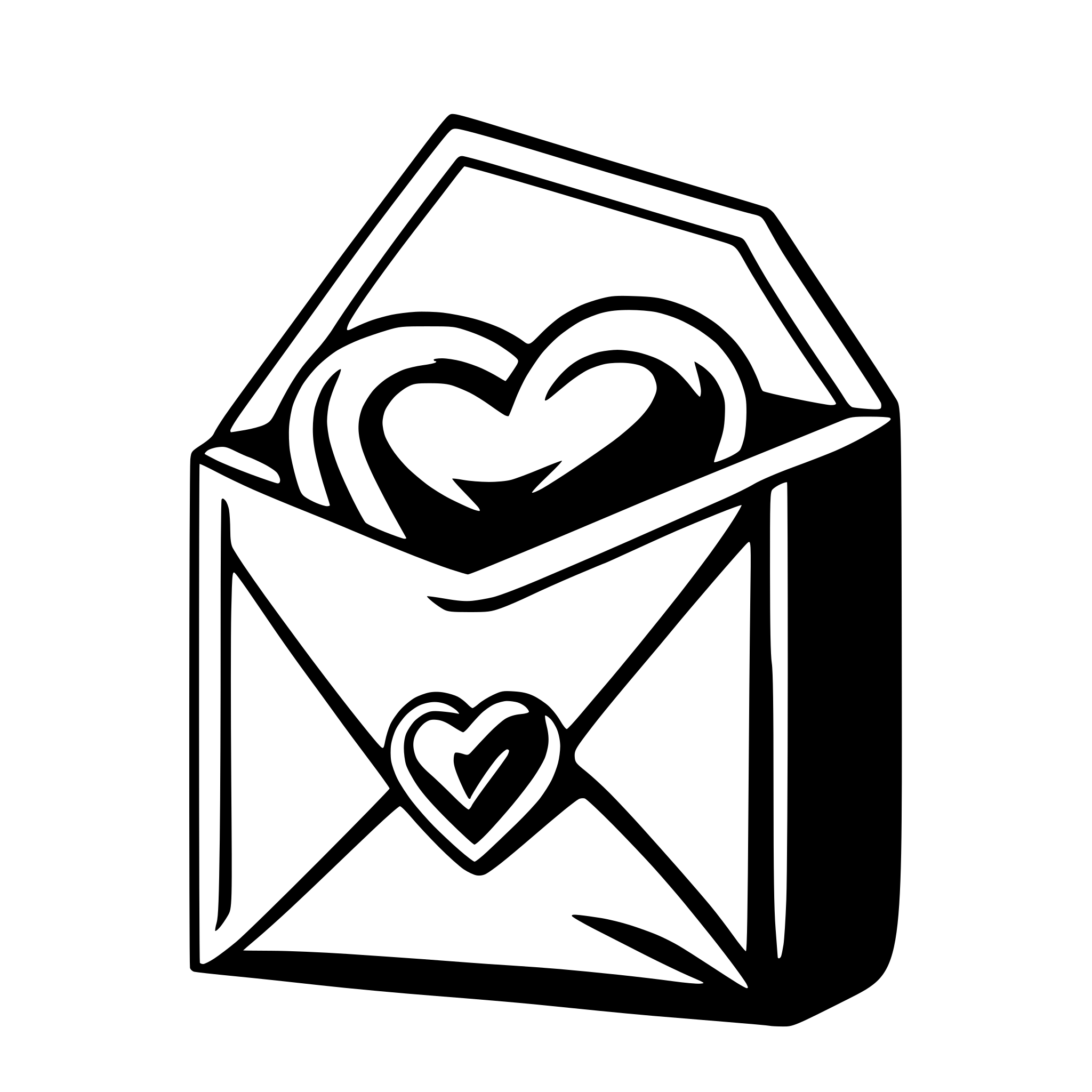 AI-generated SVG of 'envelope with heart in middle'