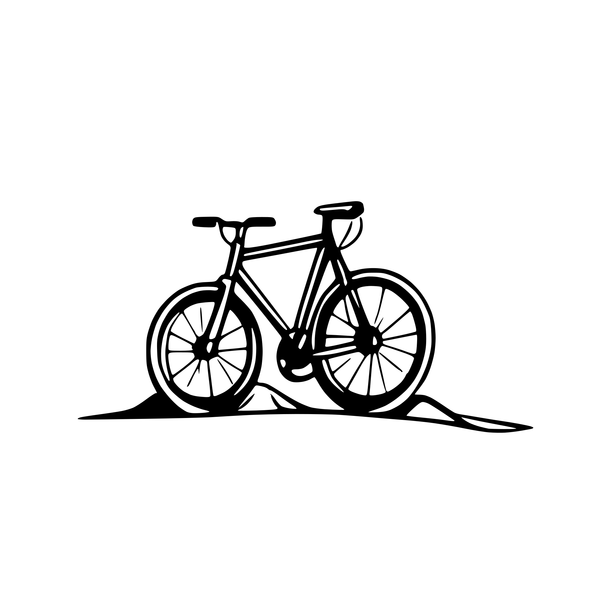 AI-generated SVG of 'mountainbike in an amulette'