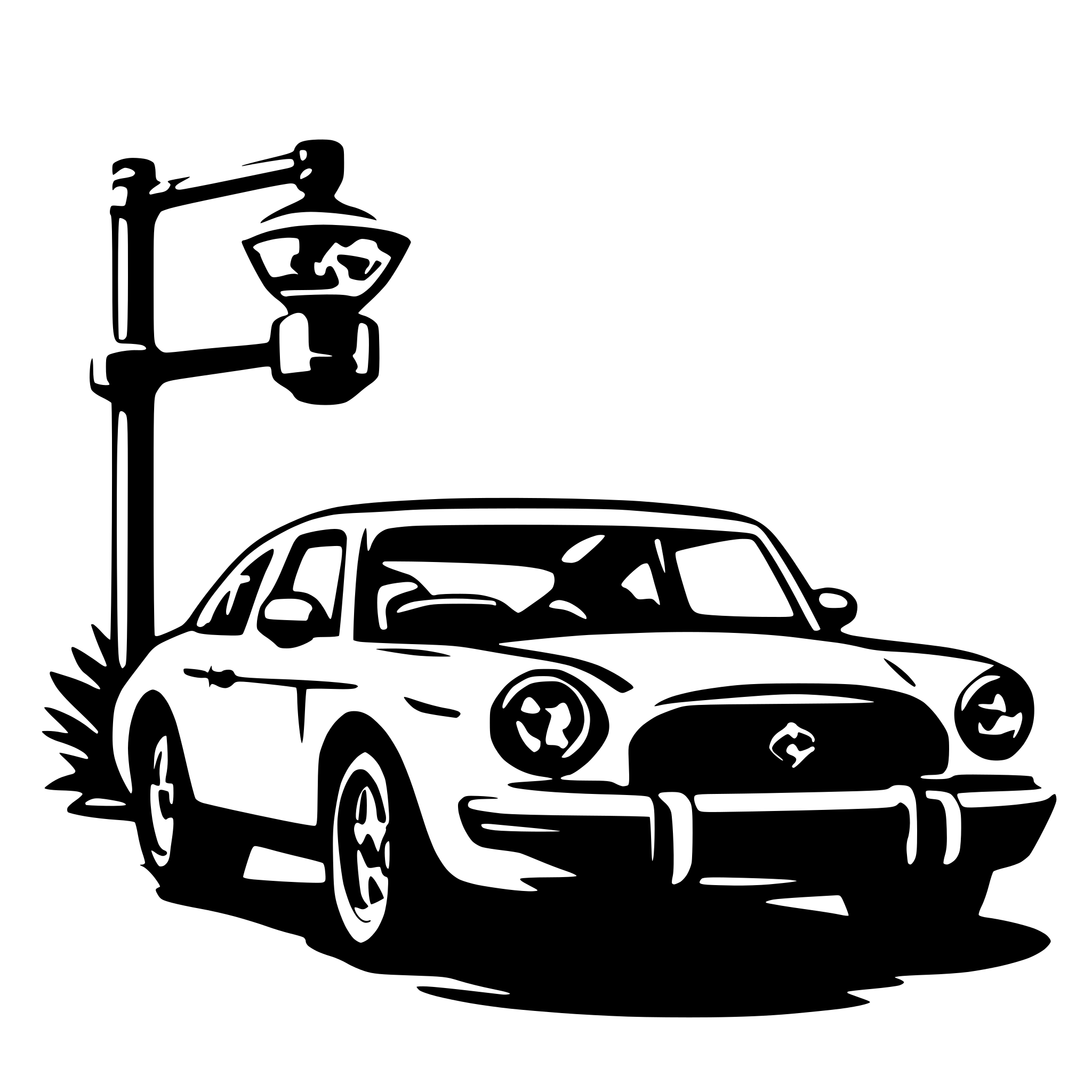 AI-generated SVG of a car repair