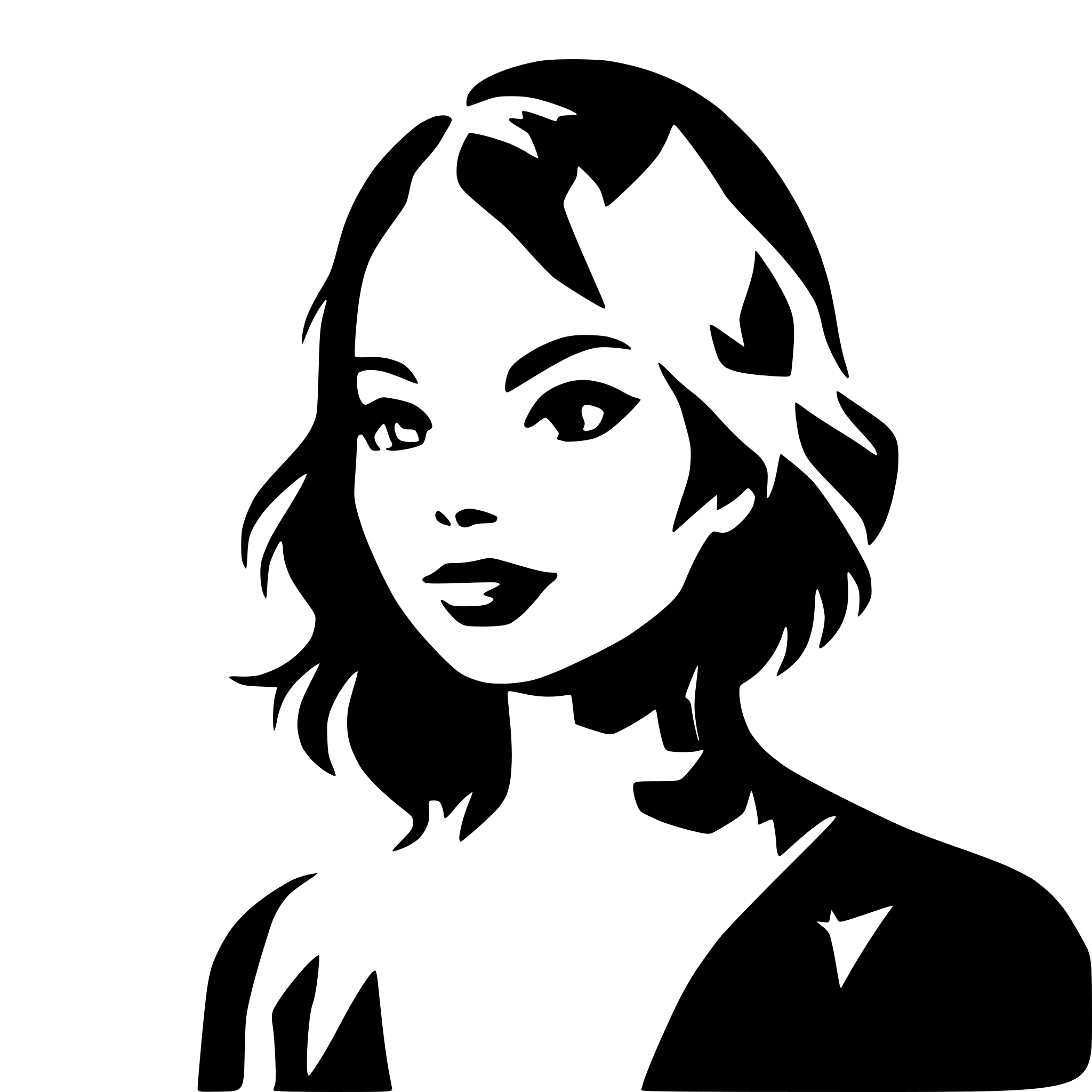 AI-generated SVG of 'shattered glass silhouette'
