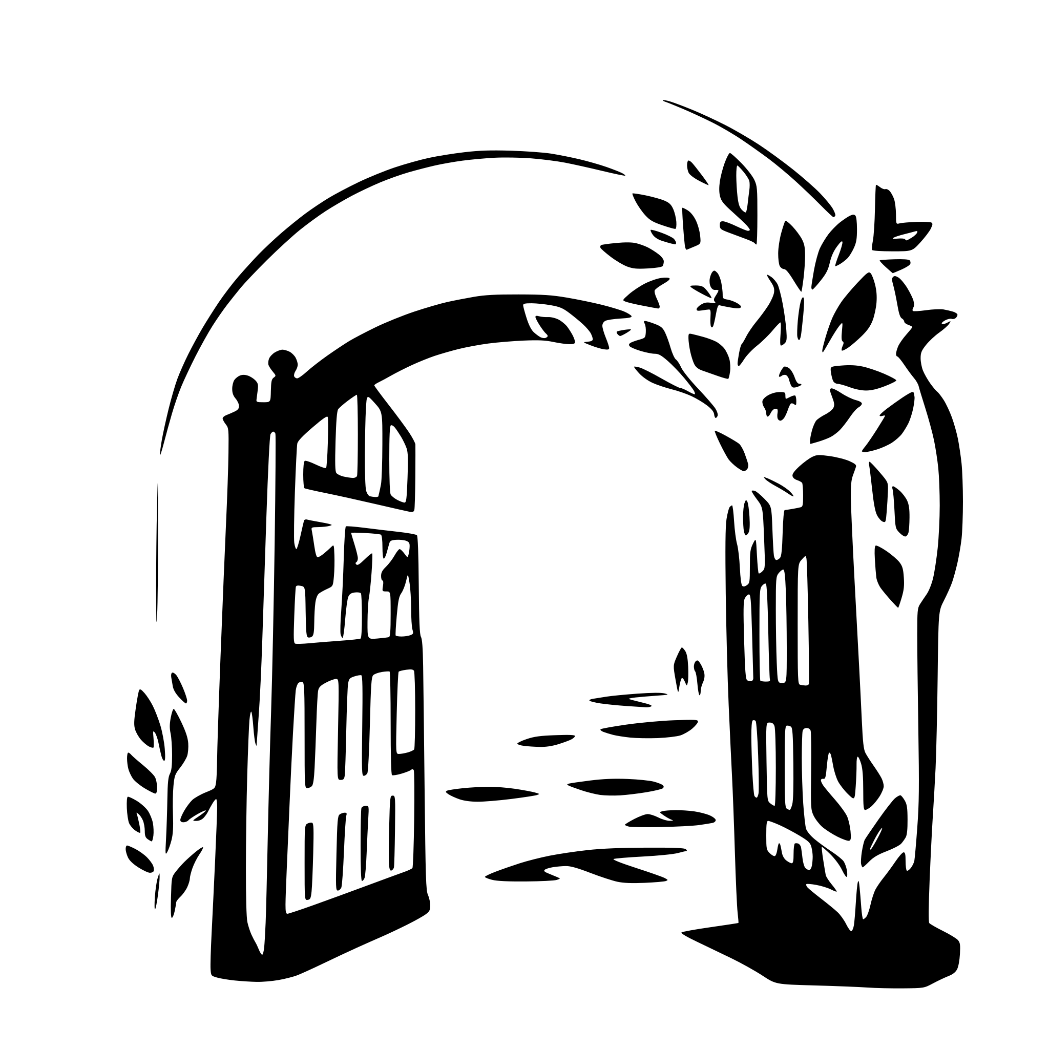 AI-generated SVG of a a romantic open gate with flower wreaths AI-generated SVG of a a romantic open gate with flower wreaths