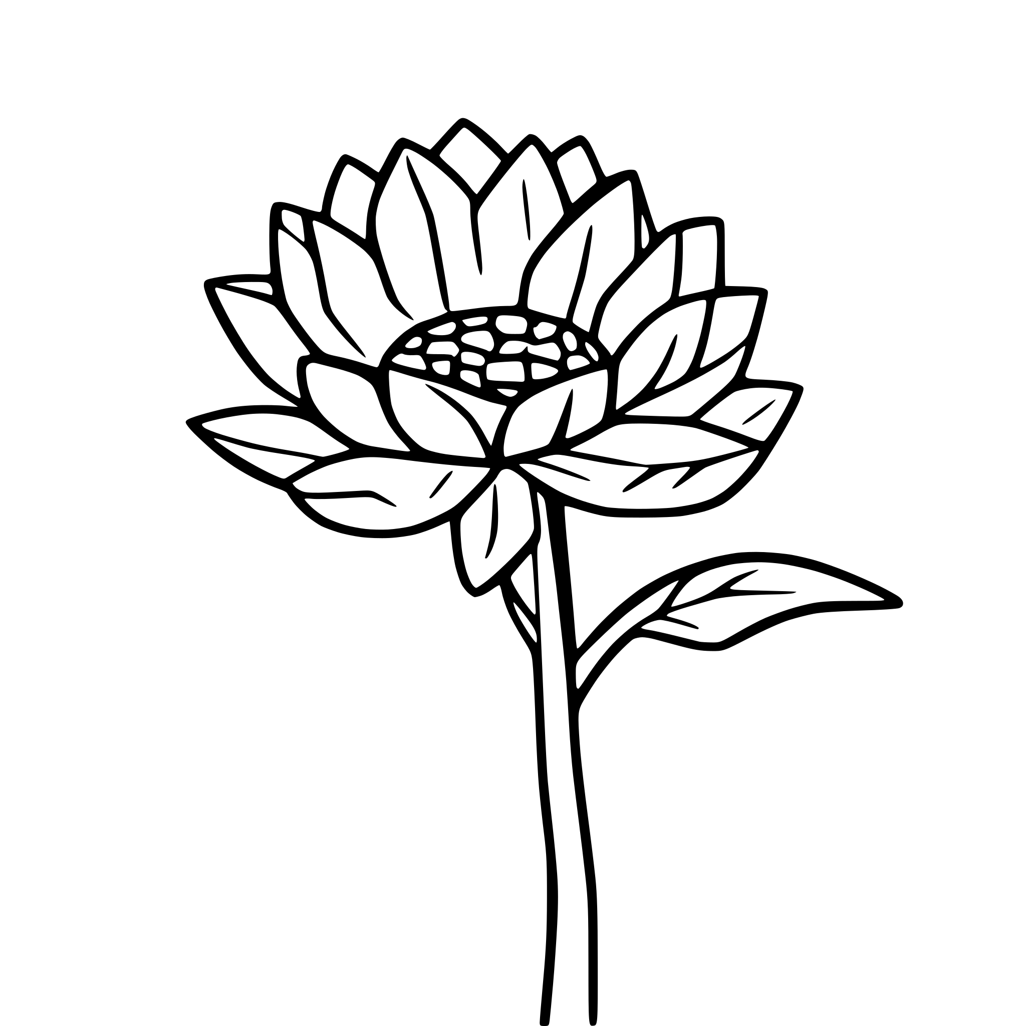 AI-generated SVG of a sunflower