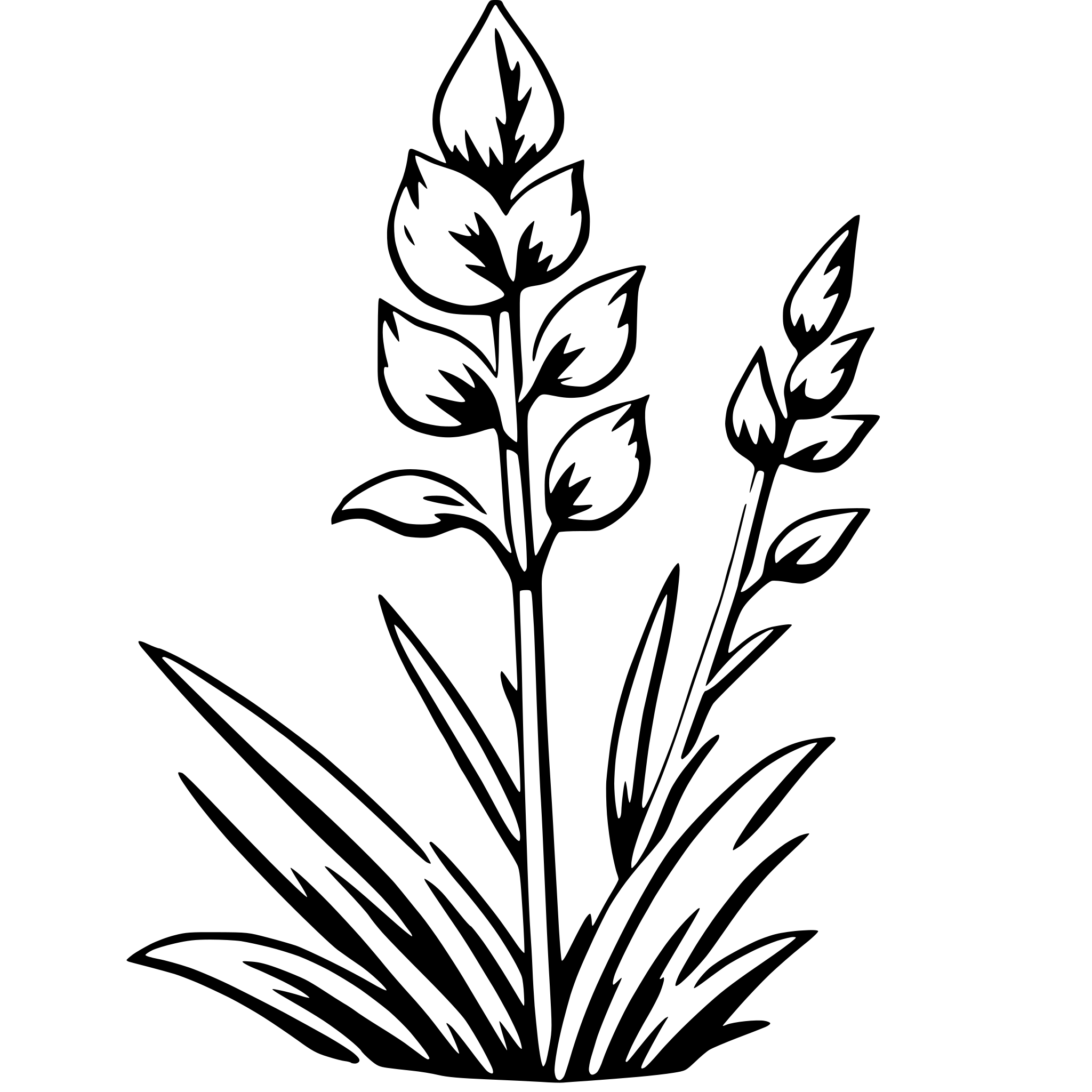 AI-generated SVG of a gladiolus