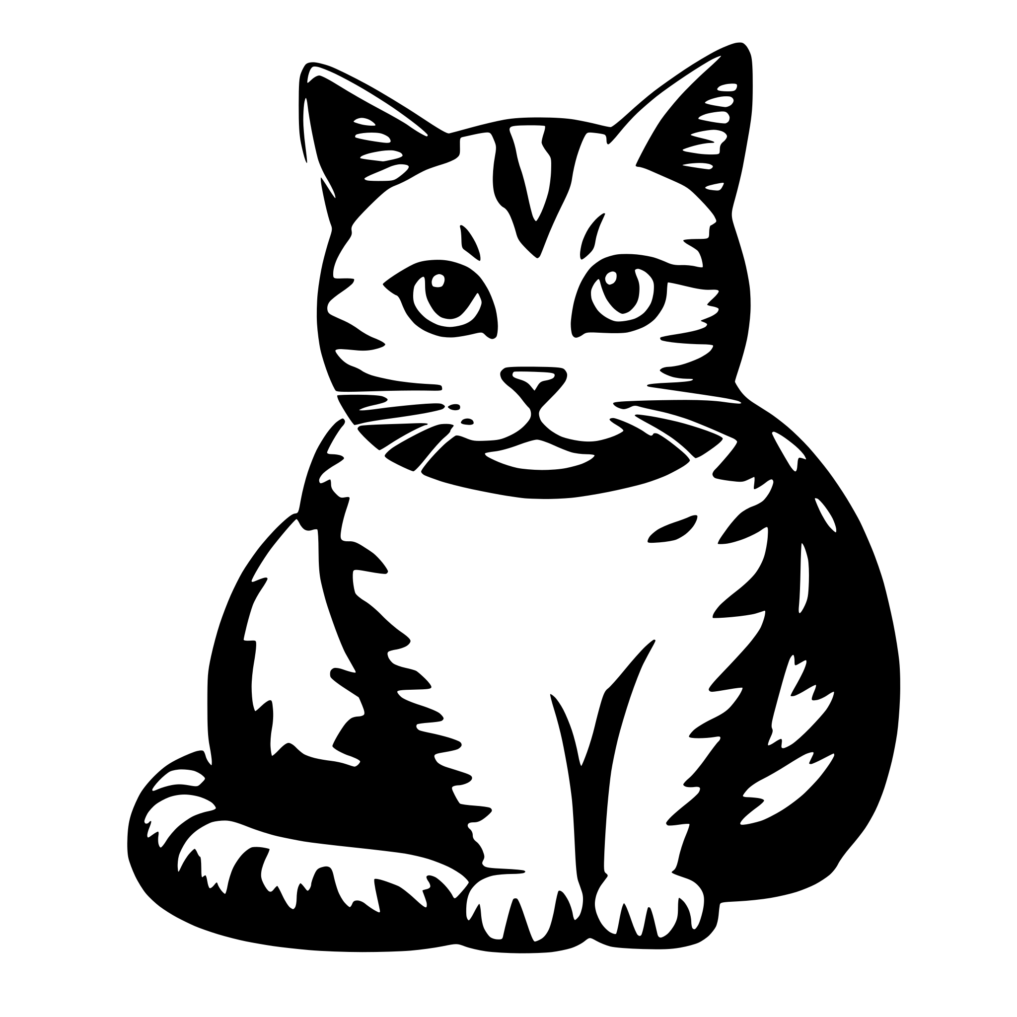 AI-generated SVG of 'cat fat'