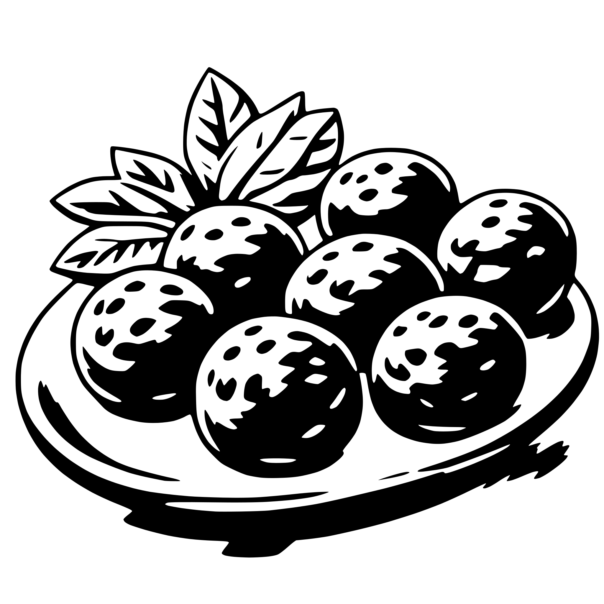 AI-generated SVG of a meat balls