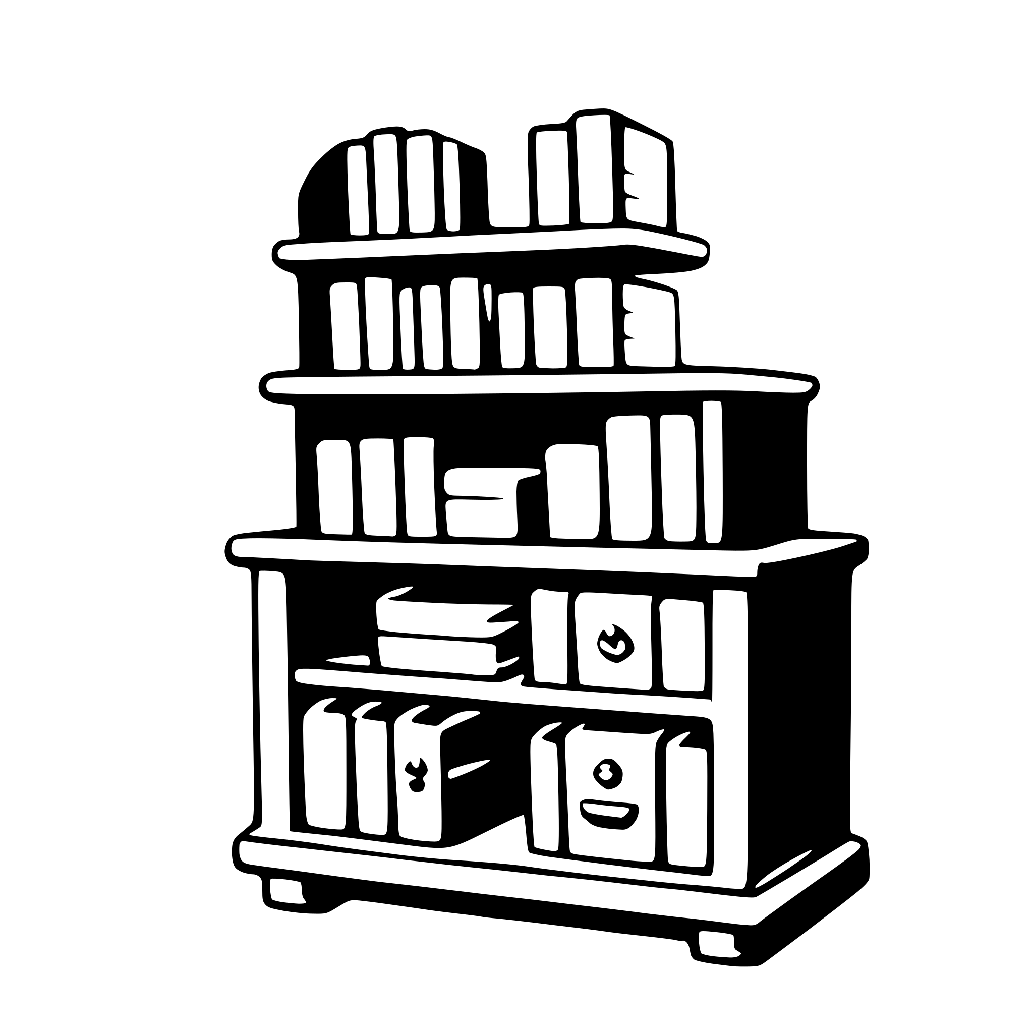 AI-generated SVG of 'bookshelf'
