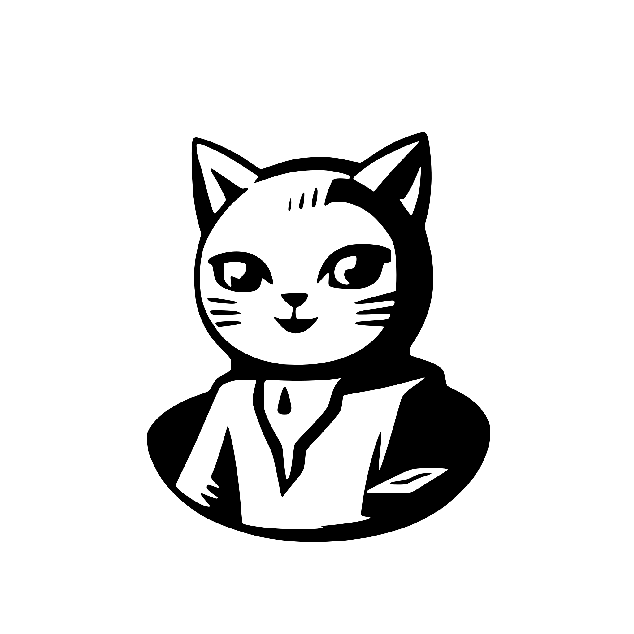 AI-generated SVG of 'cat as programmer'