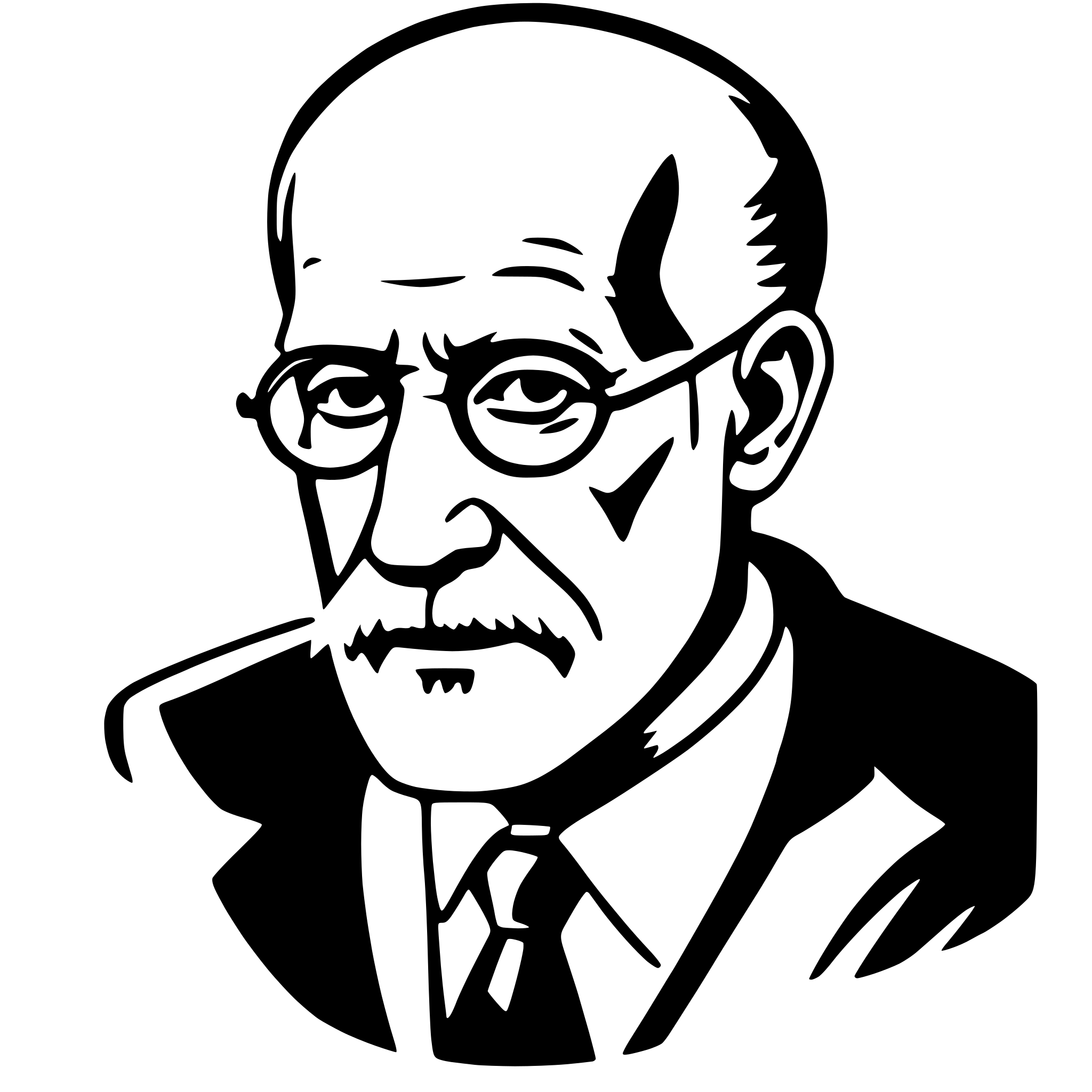 AI-generated SVG of a sigmund freud