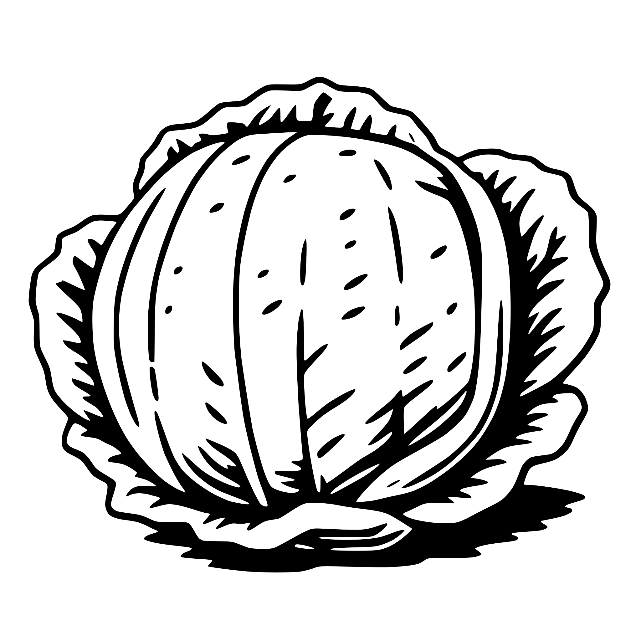 AI-generated SVG of 'cabbage'