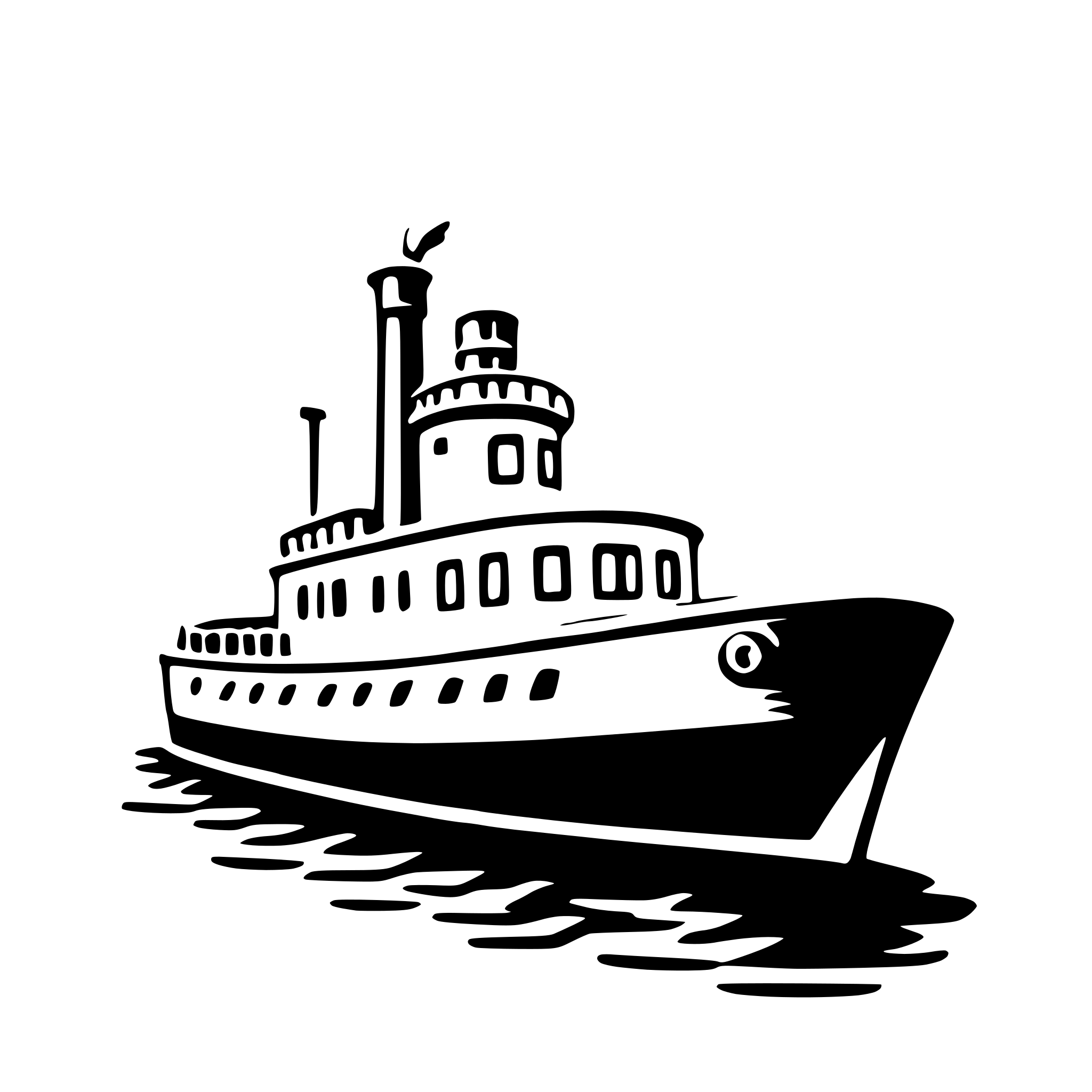 AI-generated SVG of 'steamer'