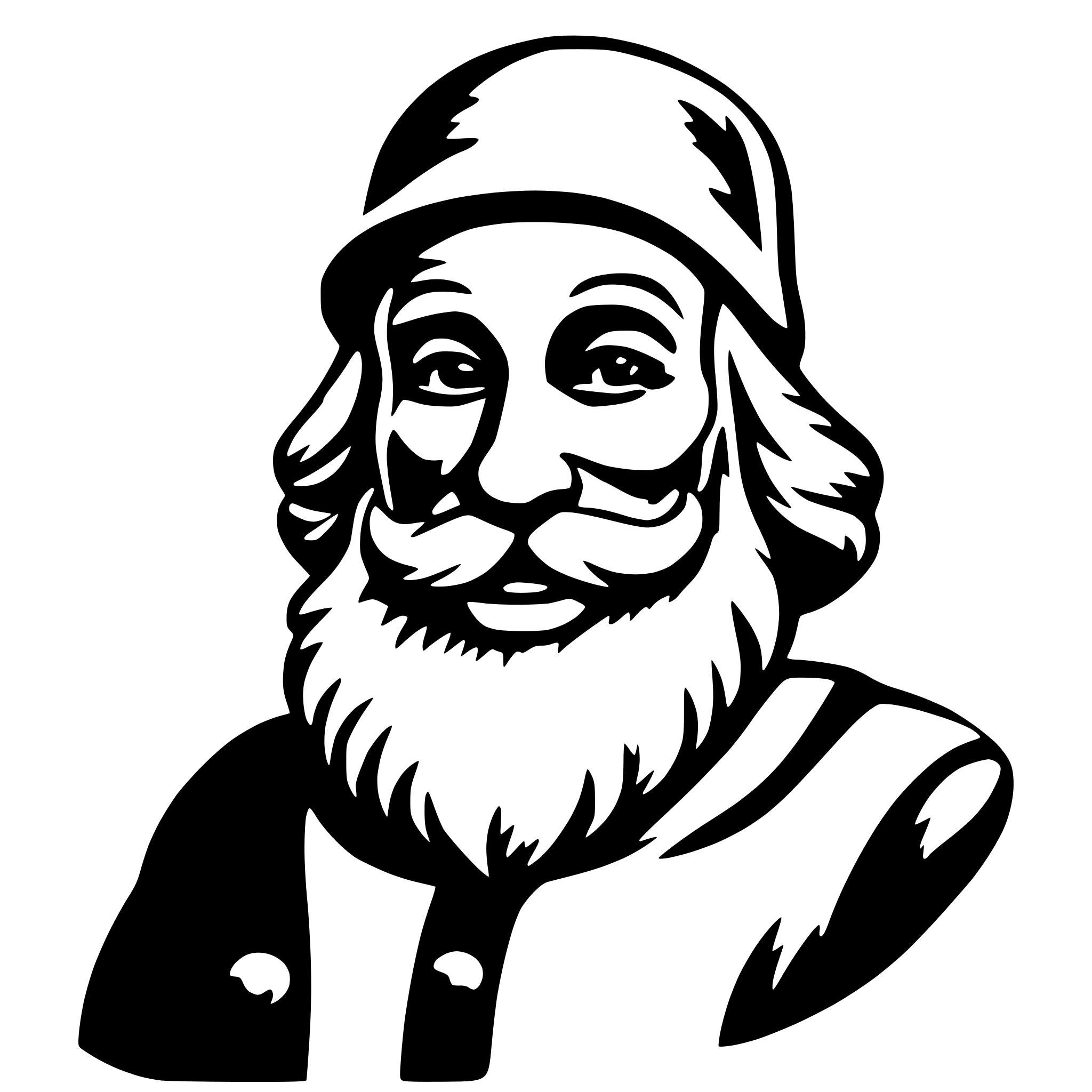 AI-generated SVG of 'santa claus'