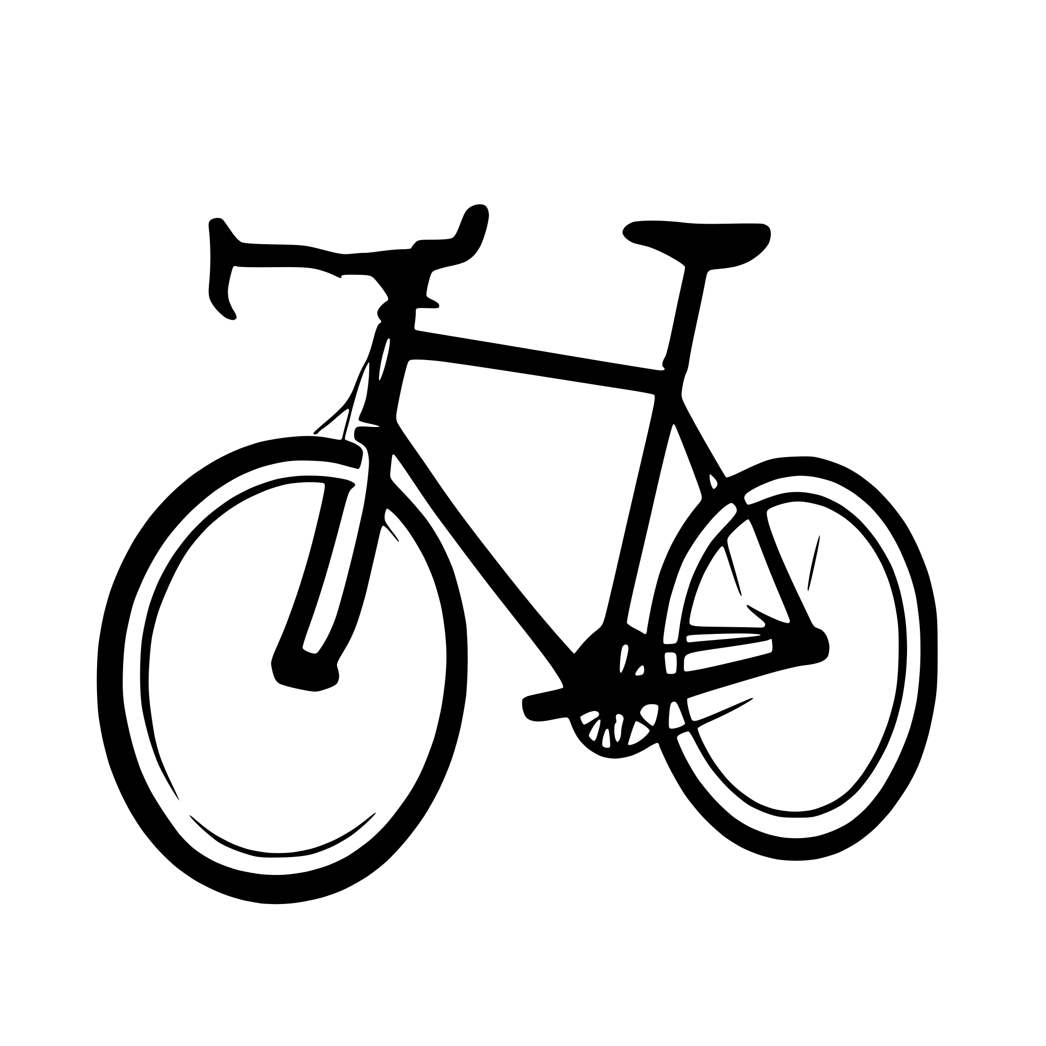 AI-generated SVG of a gravel bike from side