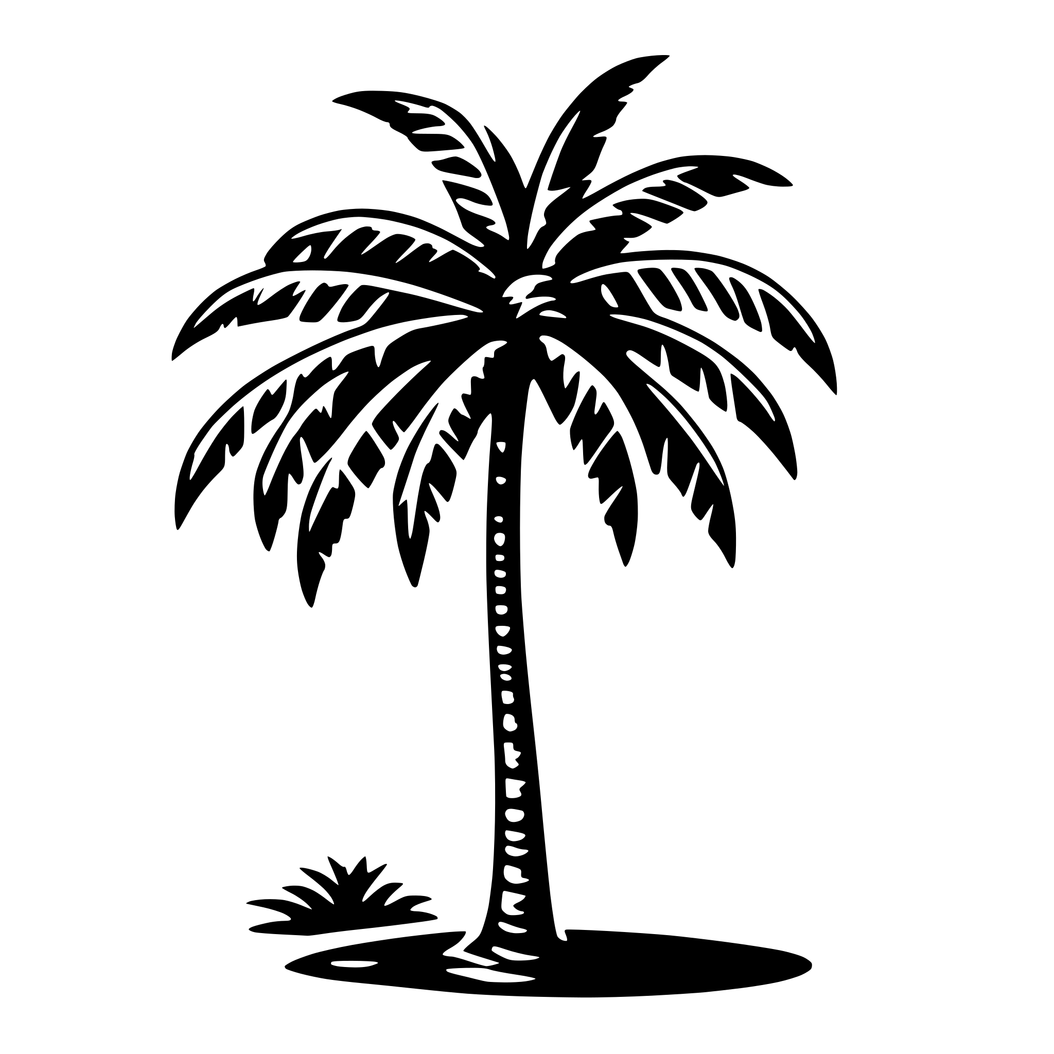 AI-generated SVG of 'palm tree from colombia'