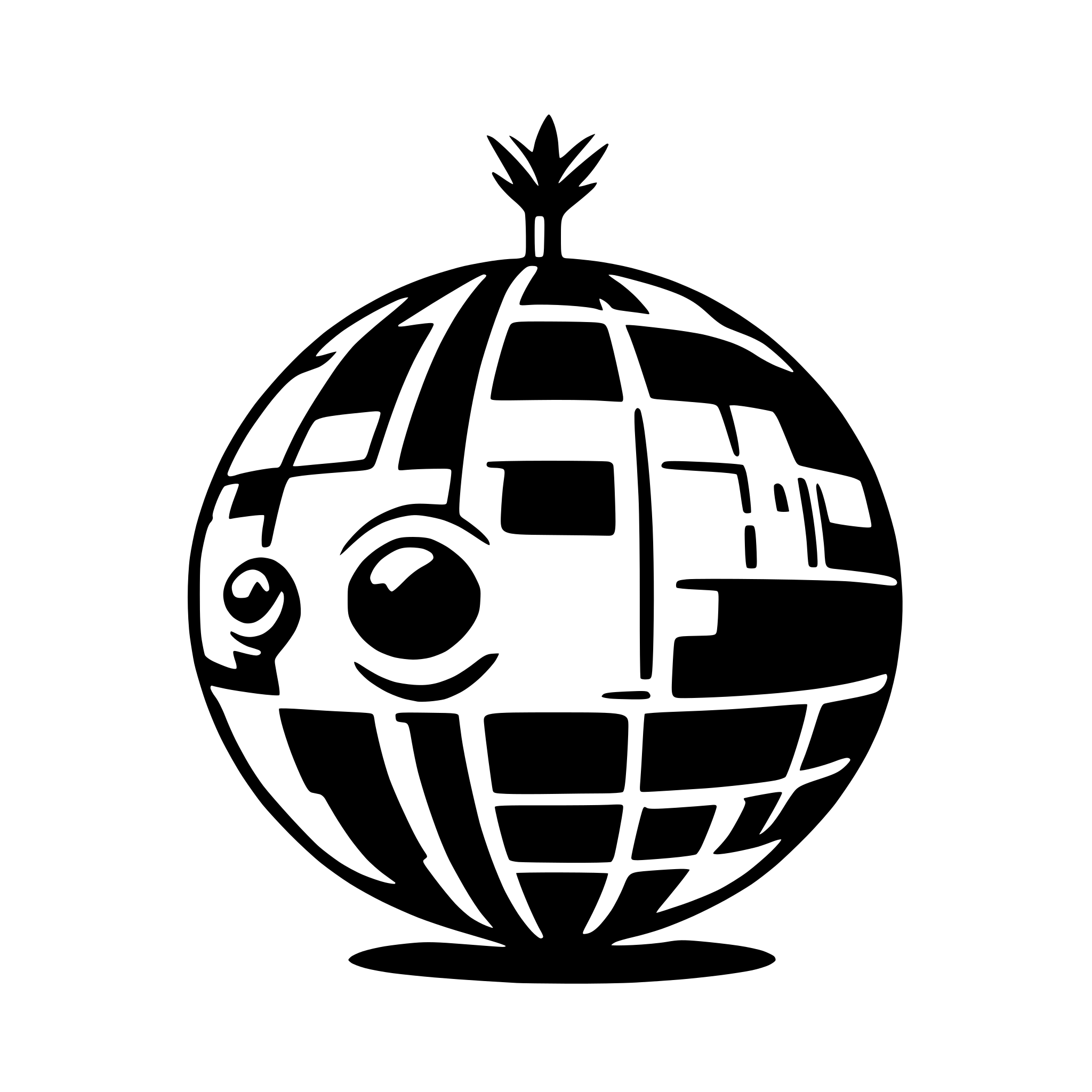 AI-generated SVG of a Tropical disco ball